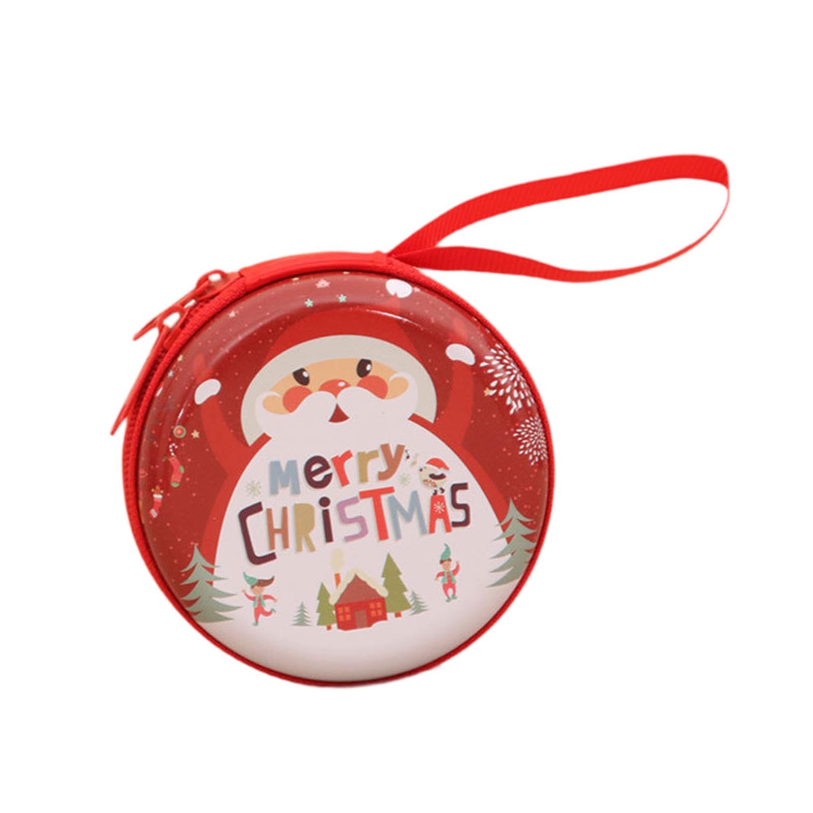 christmas coin purse stylish compact small change purse for girls party gift white beard elder