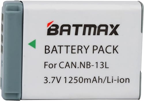 Miniatura 3 de Batmax Batería NB-13L + cargador LED rápido para cámaras digitales Canon PowerShot SX740 HS, SX620 HS, SX720 HS, G1 X Mark III, G5 X, G5 X Mark II,