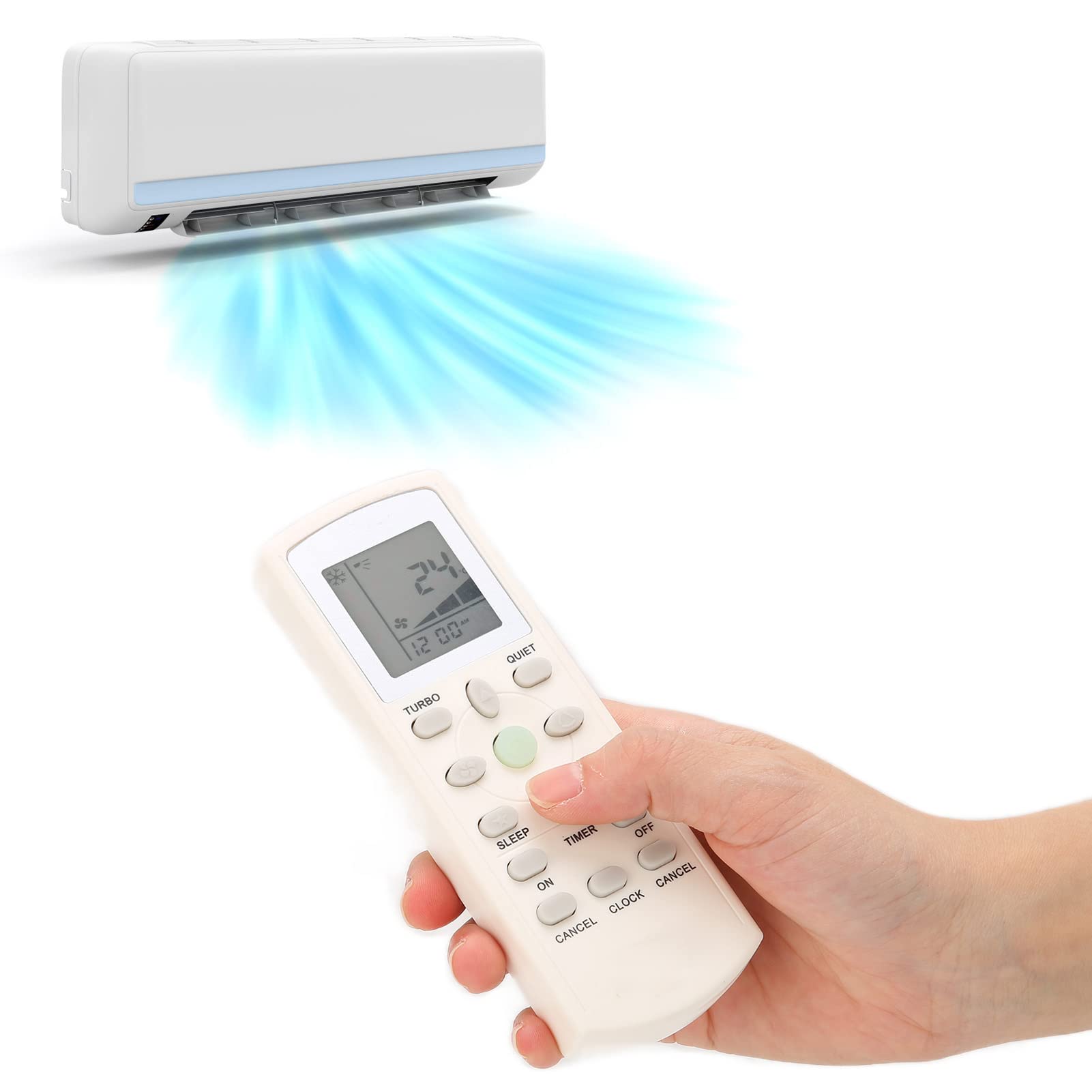 Télécommande Universelle De Rechange Pour Climatiseur York - Compatible DGS01 R92 BGE Et Autres