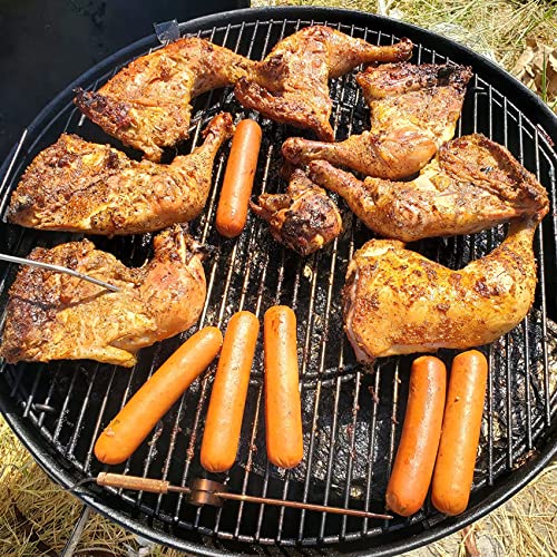 Skyflame Stainless Steel Charcoal Chamber& Ceramic Heat Deflector Stone, Bbq Smoking Gilling Kit Compatible With 22” Weber Kettle Grills - U.s. Design Patent, Turns Your Charcoal Grill Into A Smoker #TOP6