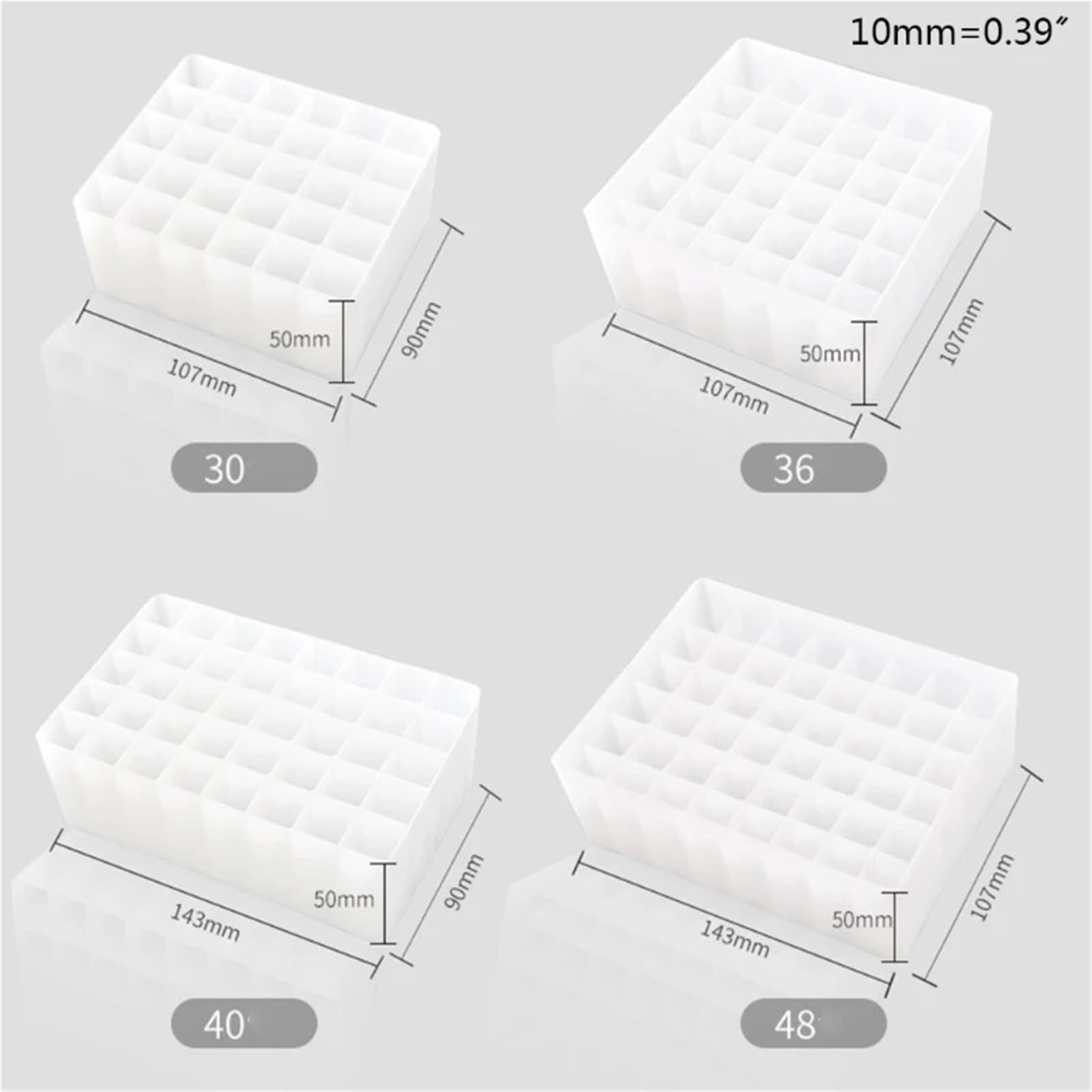 Aufbewahrungsbox für Markierungsstifte R9UA 30/36/40/48 Slots Marker Stift Lagerung Halter Pinsel Bleistift Rack Tisch Ständer Organizer für Büro(Small)