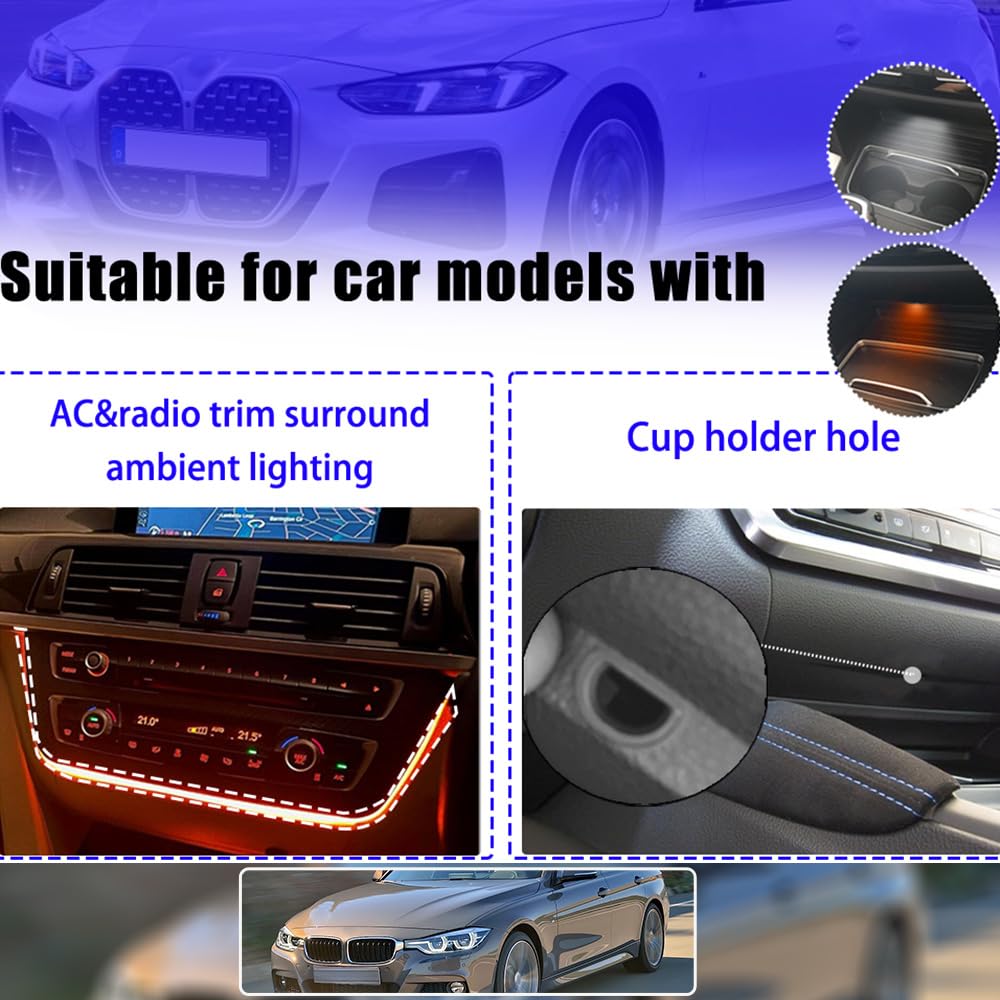 Amazon.co.jp: LEDインテリアカップホルダーライト Y字型コネクタ