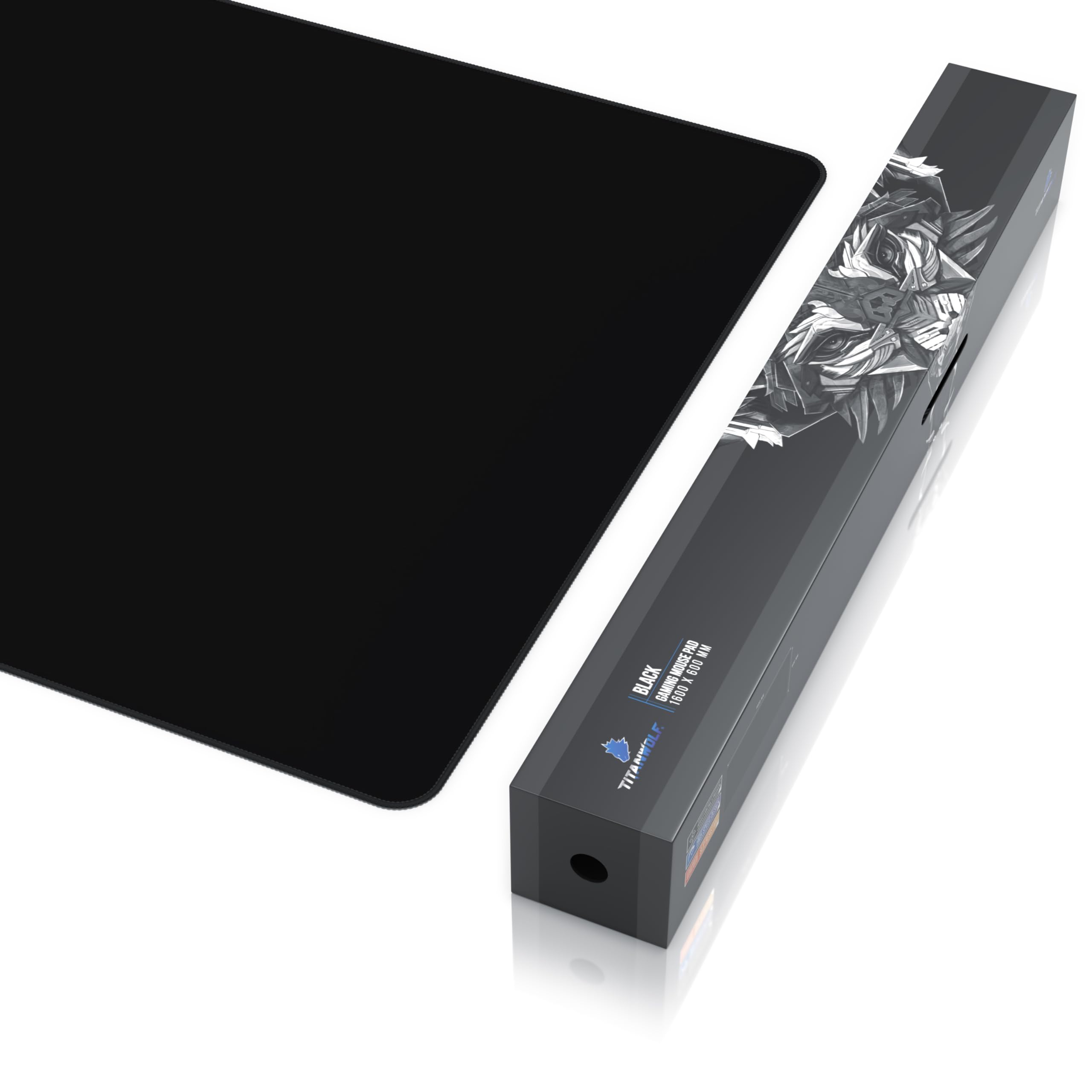 TITANWOLF - Tapis de Souris Gaming XXXL 1600x600mm, Mouse Mat Extra Large XXXL 160x60 cm, sous-Main Bureau Gamer en Tissu - Haute précision et Vitesse, pour Souris et Clavier Roccat Razer Logitech
