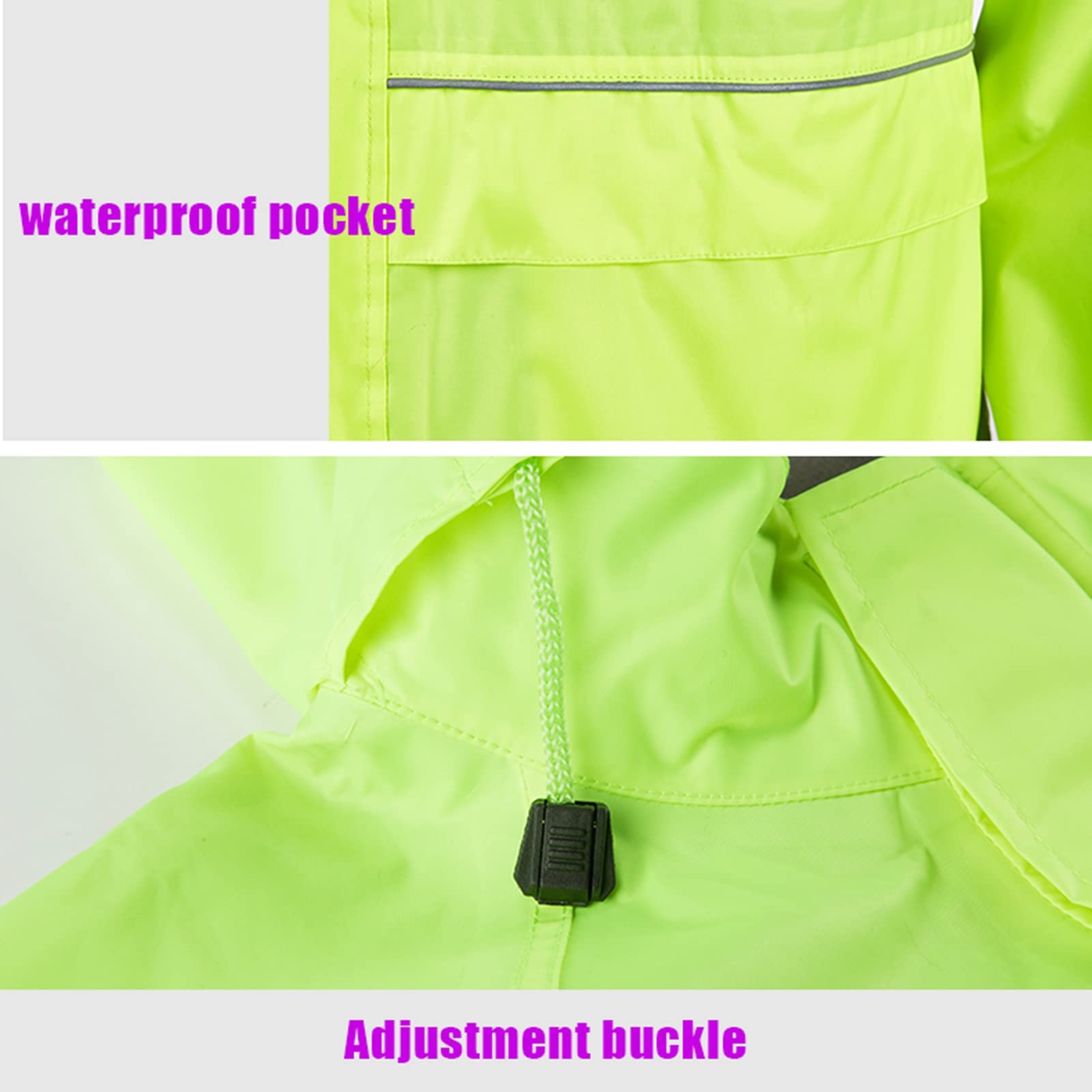 Vestito da pioggia (giacca + pantaloni), cappotto a pioggia impermeabile al 100%, poncho di pioggia unisex traspirante, cucitura nastrata, per campeggio, escursioni o qualsiasi attività all'aperto