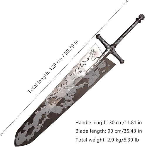 Miniatura 2 de lkjad Espada de anime para cosplay, katana, espada samurái de metal, una variedad de estilos