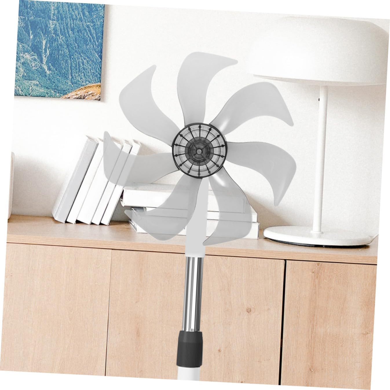 Luxshiny Replacement Fan Blades Leaves Design for Table and Pedestal Fans Low Noise Easy Installation Suitable for Indoor Use Plastic Construction