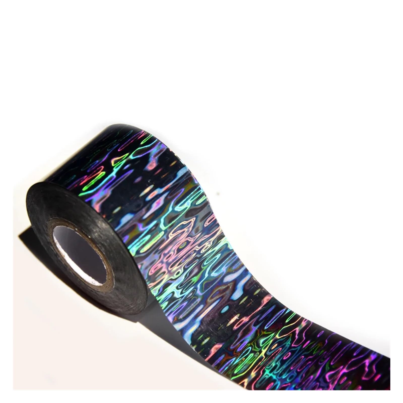 120m Water Ripple Foils Olografico Nail Art Transfer Foil Adesivo Argento Hot Stamping Foil for Esca Da Pesca Fai Da Te Strumento for Unghie Motivi Decorativi