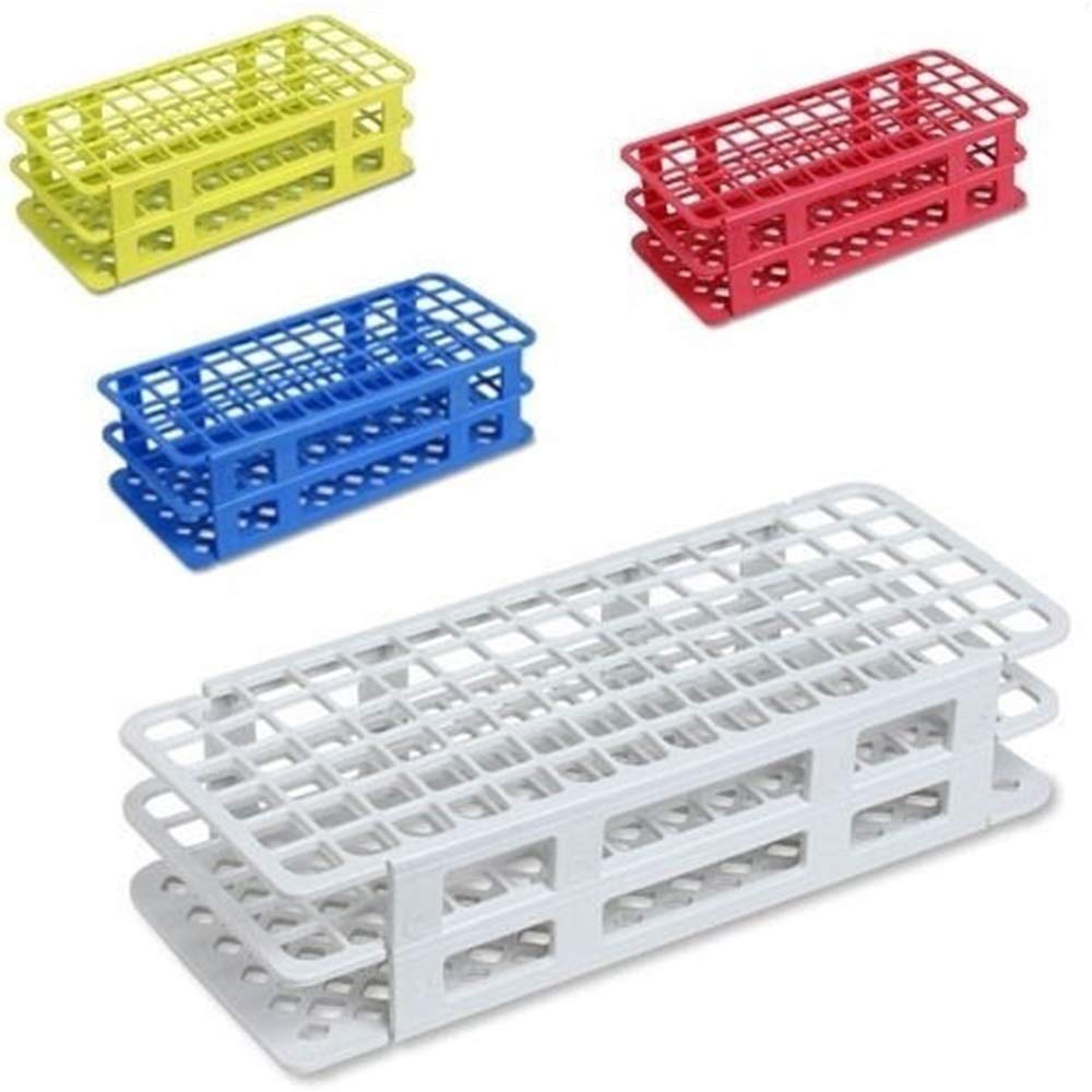 Materiały do eksperymentów Zestaw plastikowych probówek 1 stojak i 60 szt. Probówek i nakrętek 15x100 mm Przezroczyste probówki laboratoryjne do chemii laboratoryjnej (rozmiar: 15x100 mm)