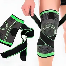 Joelheira De Compressão Ortopédica Para Articulação Alivia Dores Prevenção e Recuperação Esportiva Corrida Futebol Basquete Crossfit Academia Musculação Volêi Futsal Premium (Grande)