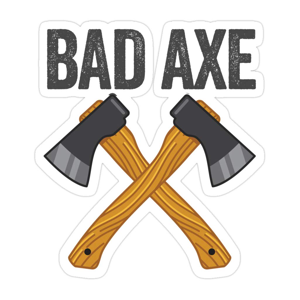 Buy Jankos Caps 3 PCs Stickers Axe Throwing Design Bad Axe 3x4 Inch Die