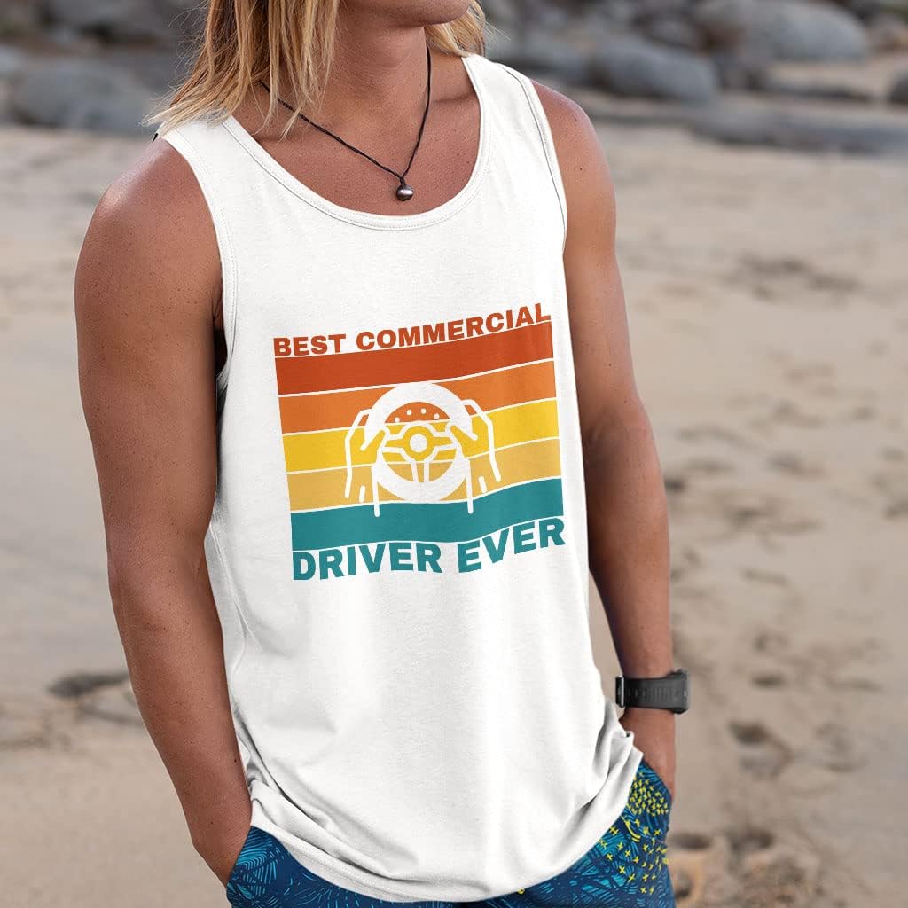Best Commercial Driver Ever Tank - Vintage Workout Tank - Wheel Jersey Tank