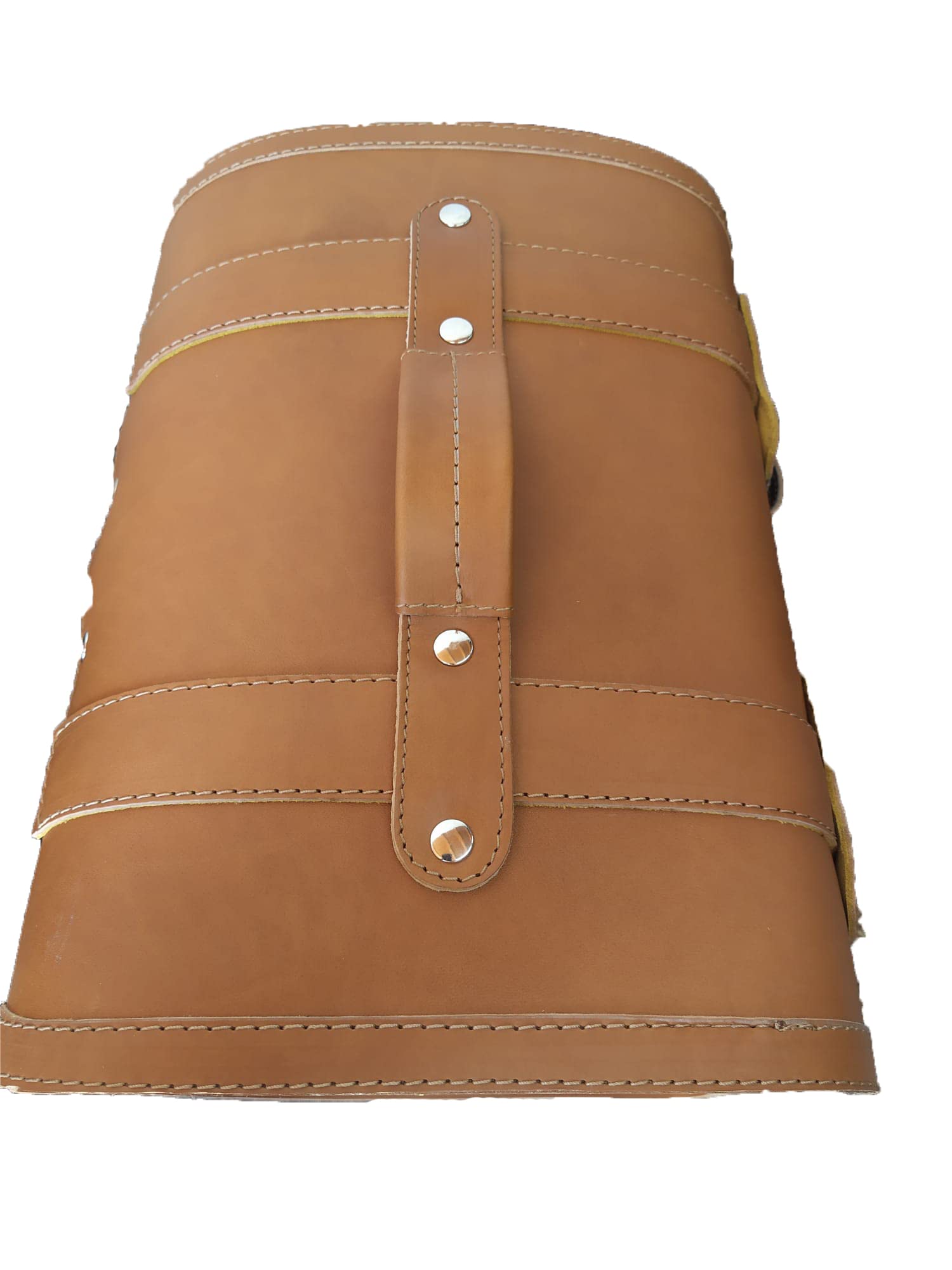 Bauletto In Vera Pelle Per Vespa, Lambretta, Moto Custom - Portapacchi Anteriore O Posteriore - Foto 11