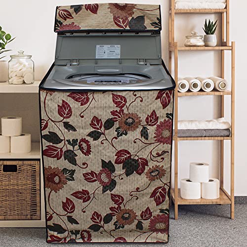 Image of DREAM KING Waterproof & Dust-Proof Top Loading Fully Automatic Washing Machine Cover Suitable for 5 kg, 5.2 kg, 5.5 kg (53 x 84 x 53 cms)