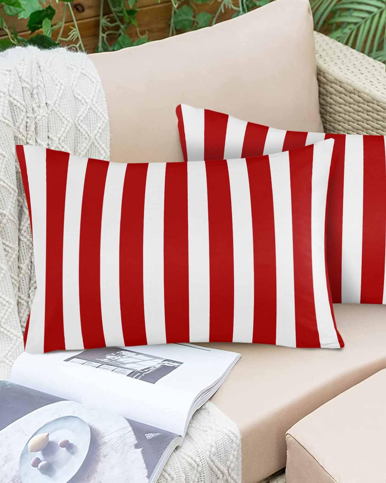 枕 Cushion Cover red line Amazon.com: Pillow Cover Lumbar Throw Pillow Cover, Red and