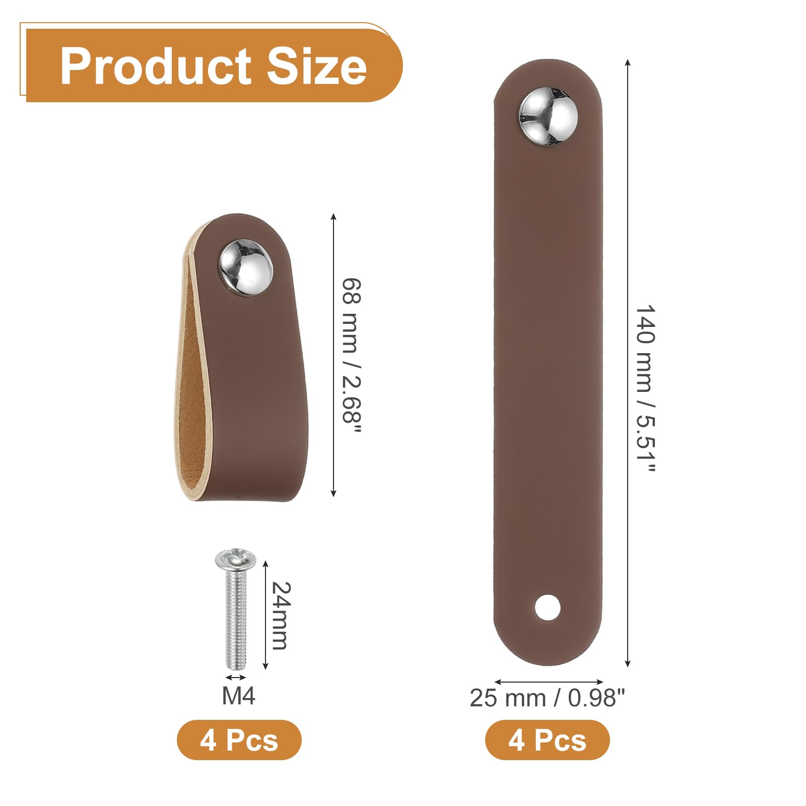 PATIKIL Leather Drawer Pulls - Image 2
