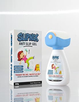 300g Anti Slip Gel Clear Non-Slip Coating for Bathroom, Kitchen & Pool Floors Slip Prevention & Fall Protection Easy Application, Transparent & Durable