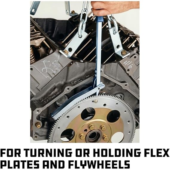 Powerbuilt Flywheel Turning Tool, Flex Plate Tool, Flywheel Wrench, Engine Rotating Tool, Turning and holding flex plate and flywheels - 648455