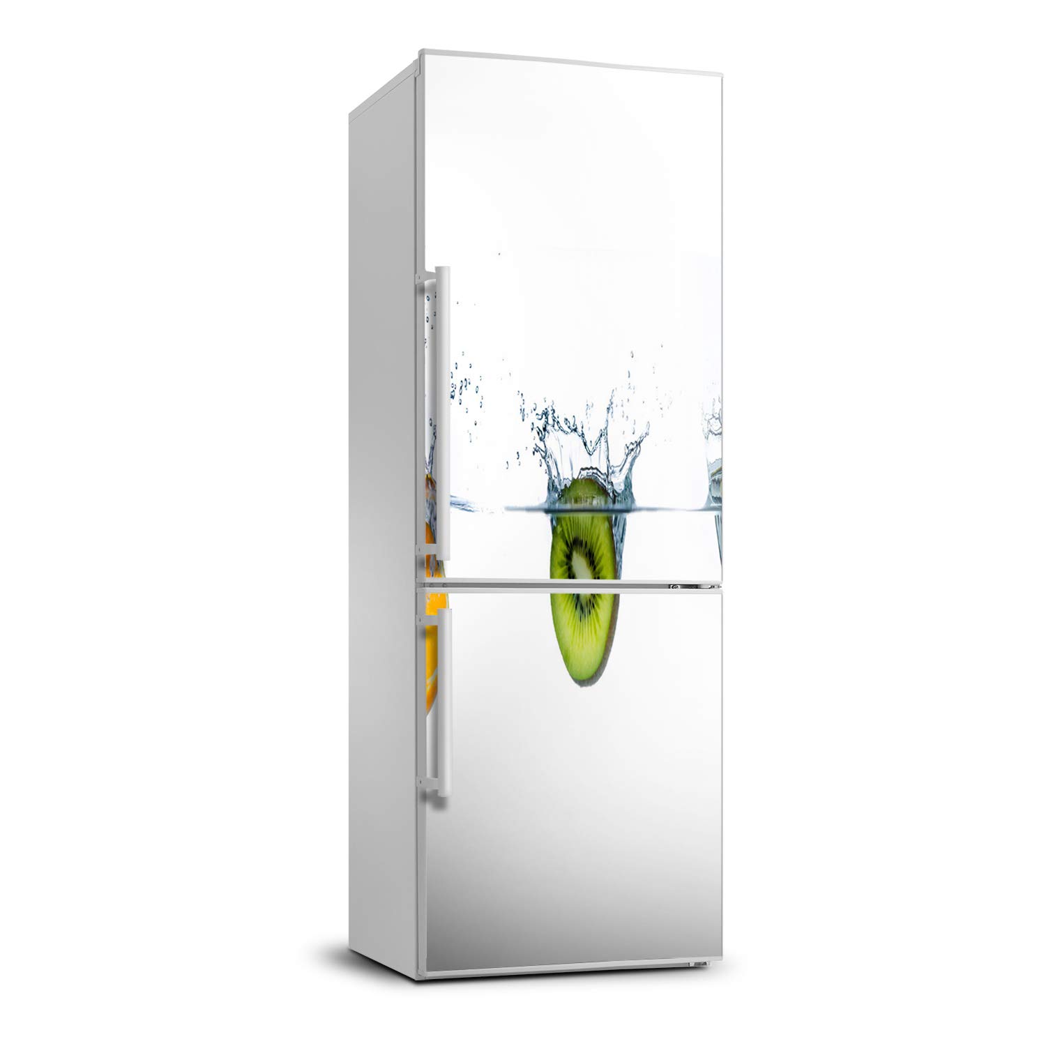 Autocollant frigo 60x180cm fruits sous l'eau stickers pour décoration cuisine