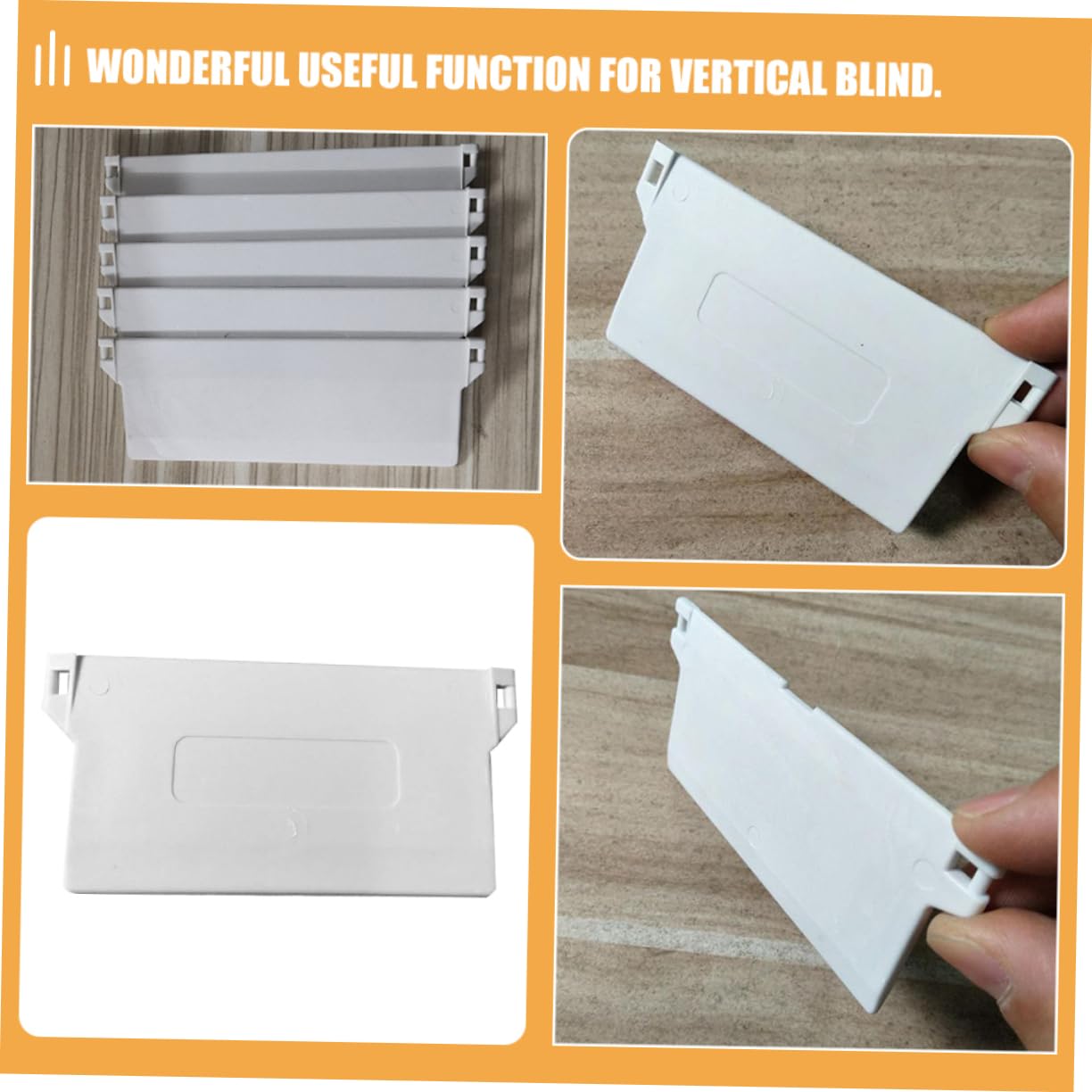 STOBAZA 48pièces Poids De Remplacement pour Lattes De Stores Verticaux Accessoires Plastique Lourd pour Stores Vénitiens Faciles à Installer Et