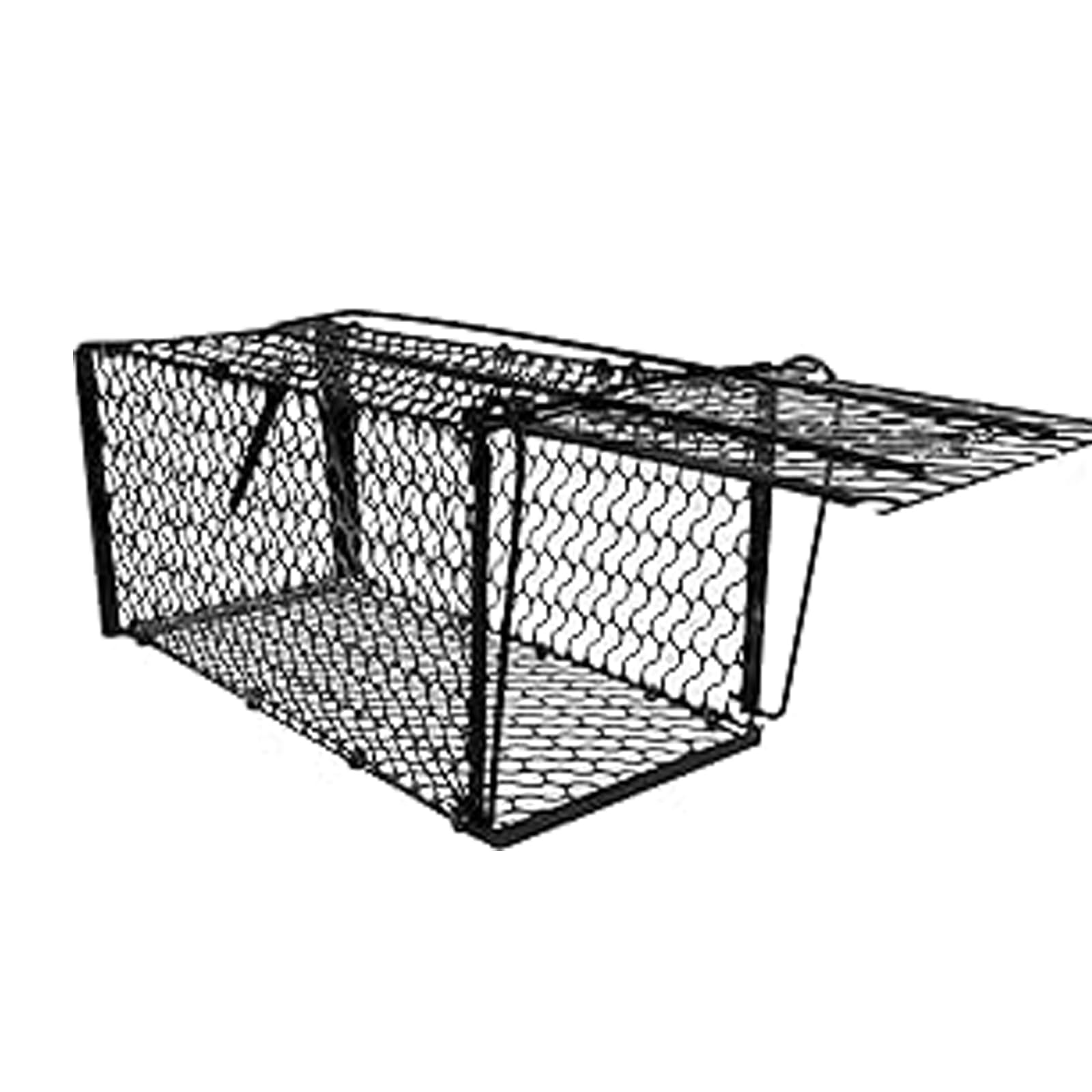 NTEK Rat Cage Trap, Catch Live Mice & Rats, Humane Rat Trap Cage Rat, Bait Live Rat Trap, Humane Mouse Traps & Rat Traps, for Rats, Mouse, Rodents, Mice and Vermin Rodent Solution (1, BLACK)