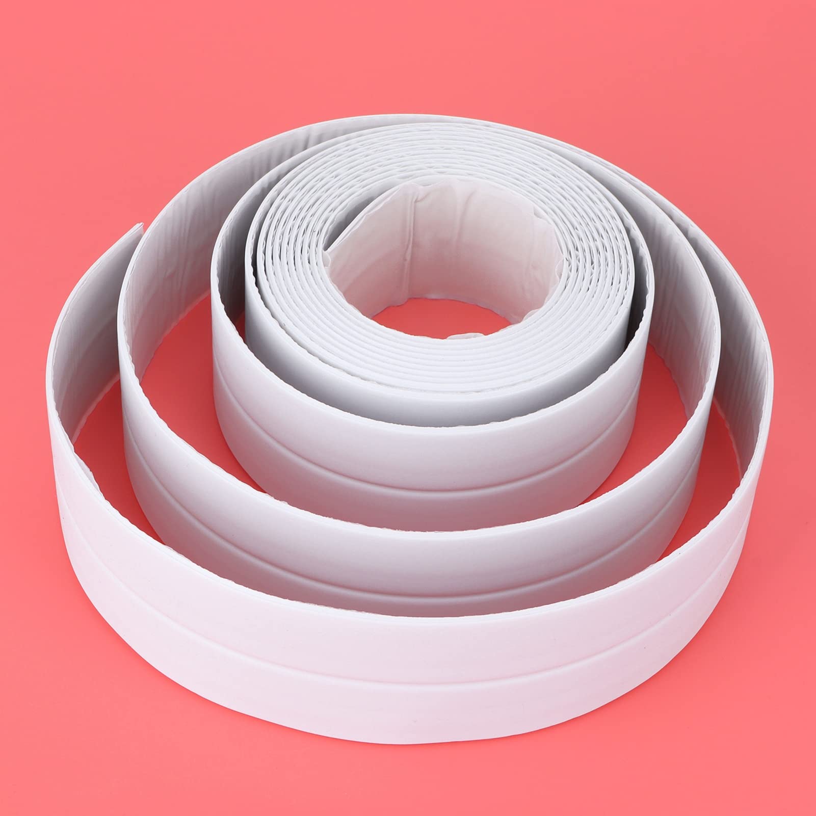 38mm PE Sealing Tape Self Adhesive Sealing Strip for Toilet Bathroom Wall Corner White