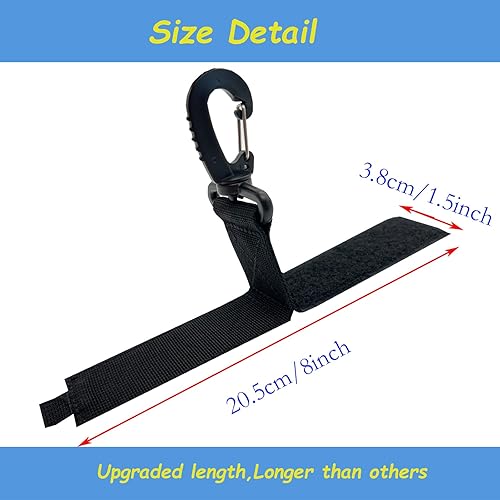 Miniatura 2 de JK - 4 correas de soporte de remo para SUP y kayak, bote, clips de remo, hebilla universal de viaje al aire libre