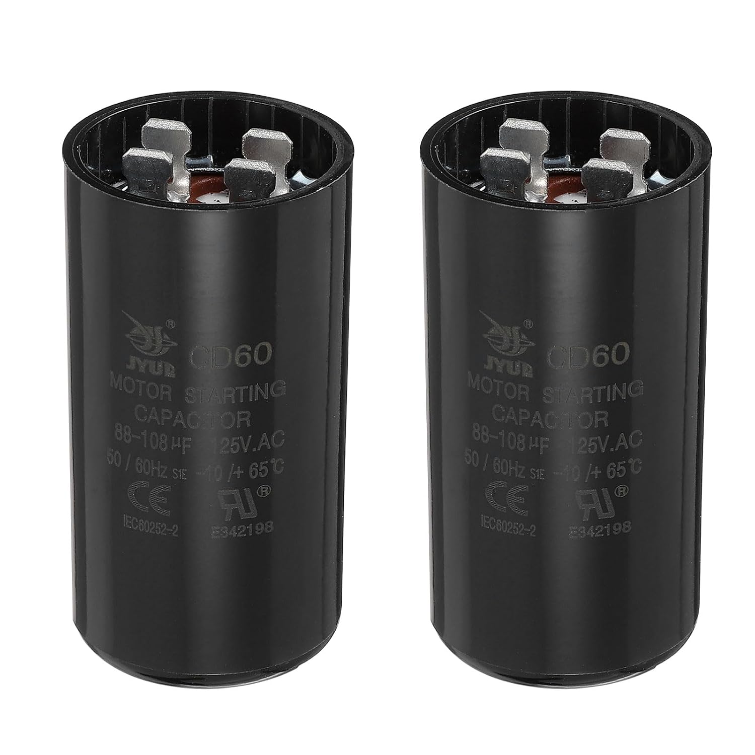 Конденсатор QUARKZMAN CD60 88-108 мкФ/мкФ, 125 В переменного тока, пусковой конденсатор для электродвигателя водяного насоса/венти