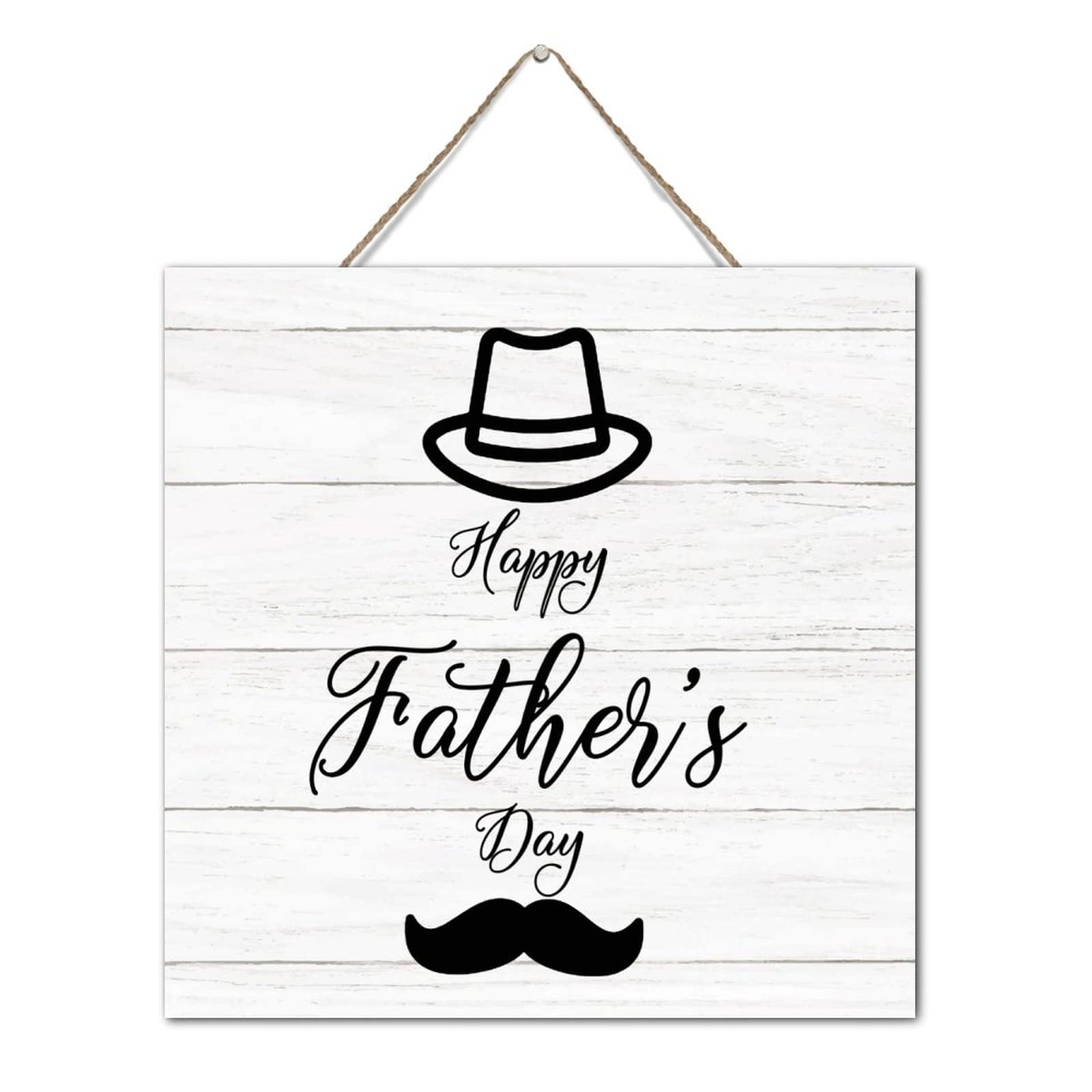 Plaque en bois Happy Father's Day, le cadeau chic pour la fête des pères