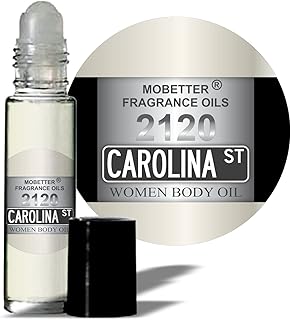 MOBETTER FRAGRANCE OILS - Aceite corporal con perfume para mujer, fragancia 2120 Carolina Street (0.33 onzas/10 ml, 2120 Carolina Street)