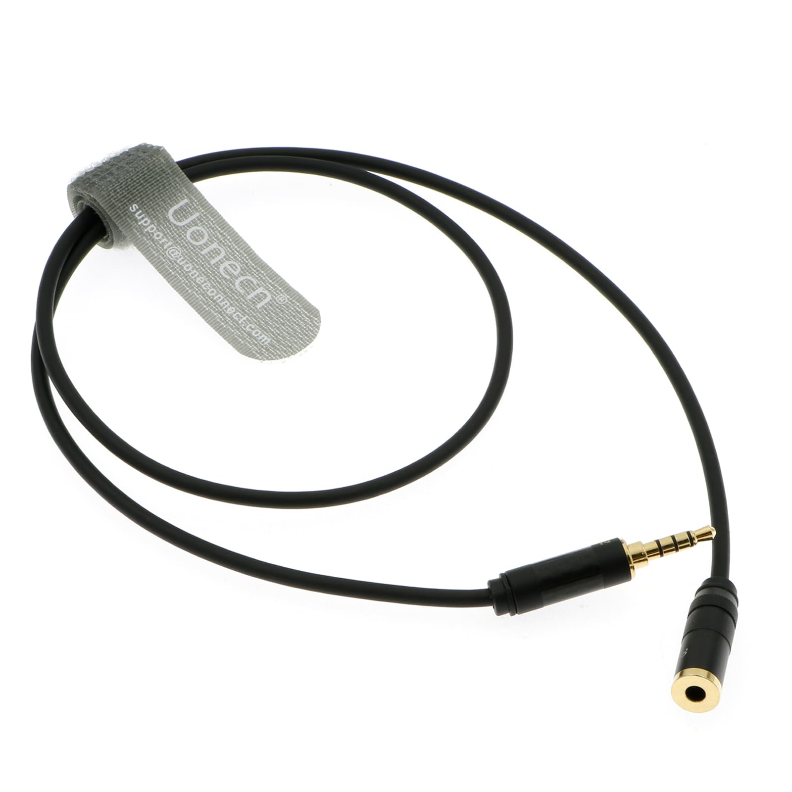 Uonecn Cavo di prolunga TRRS da 3,5 mm dritto maschio a femmina dritto cavo audio stereo per Sony FX6 27,5 "| 70 cm