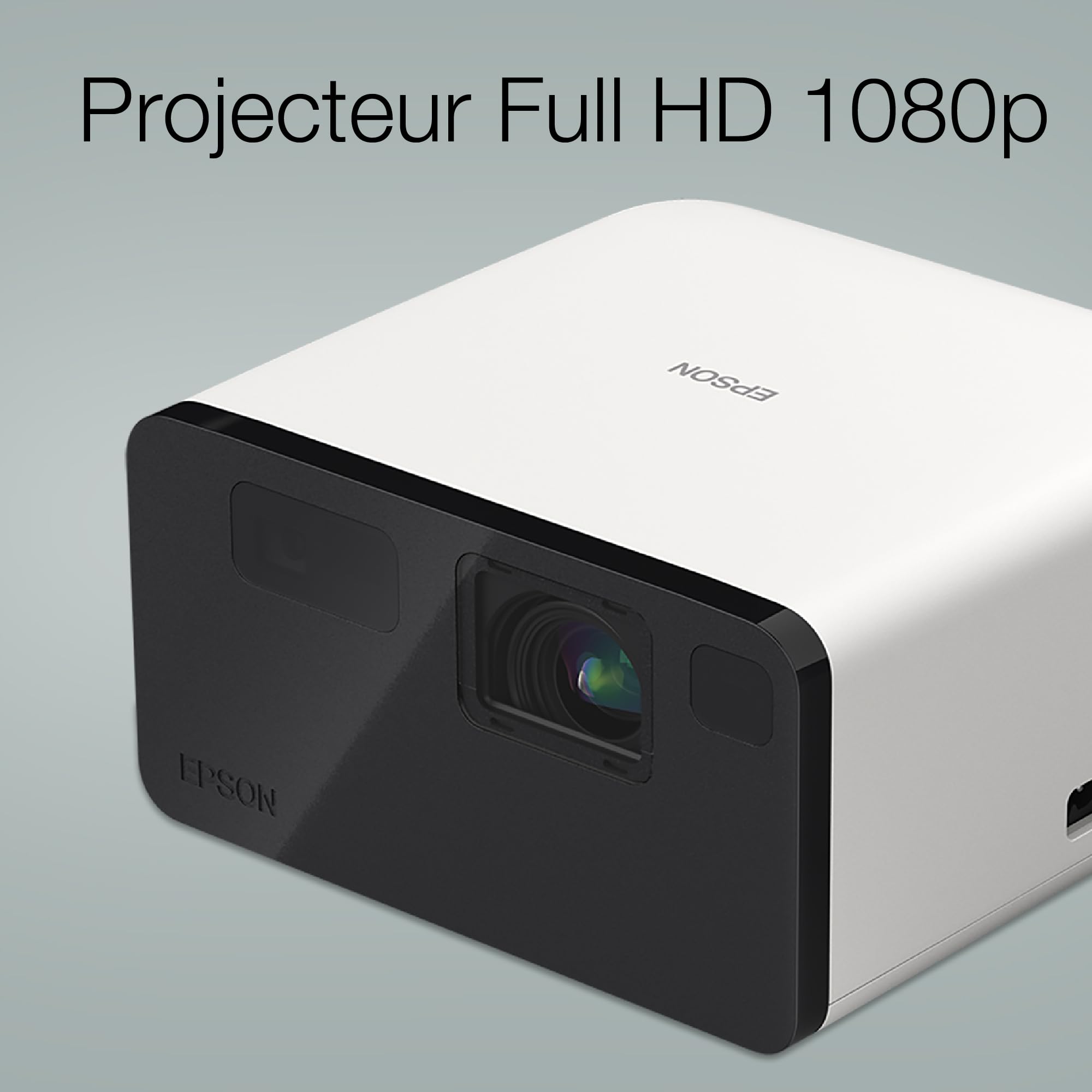 Epson EF-21W Mini Smart Laser Projector | Projecteur Vidéo Portable Full HD, 1920 x 1080p, Haut-Parleur Bluetooth 5W, Projection au Mur, au Sol ou au Plafond, 1000 Lumens, Google TV | 150", Blanc