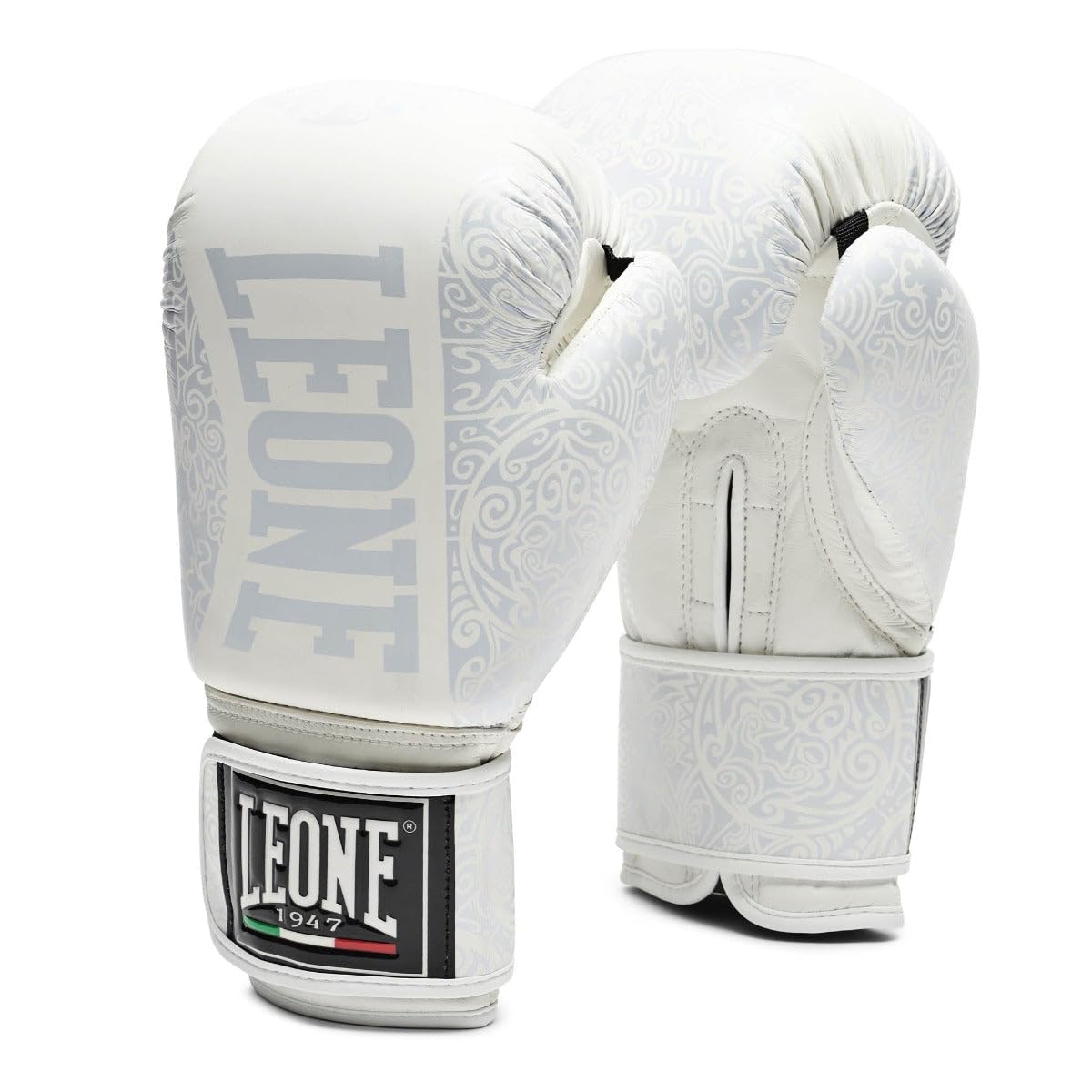LEONE 1947, Maori Boxing Gloves, Unisex Adult, White, 16 OZ, GN070
