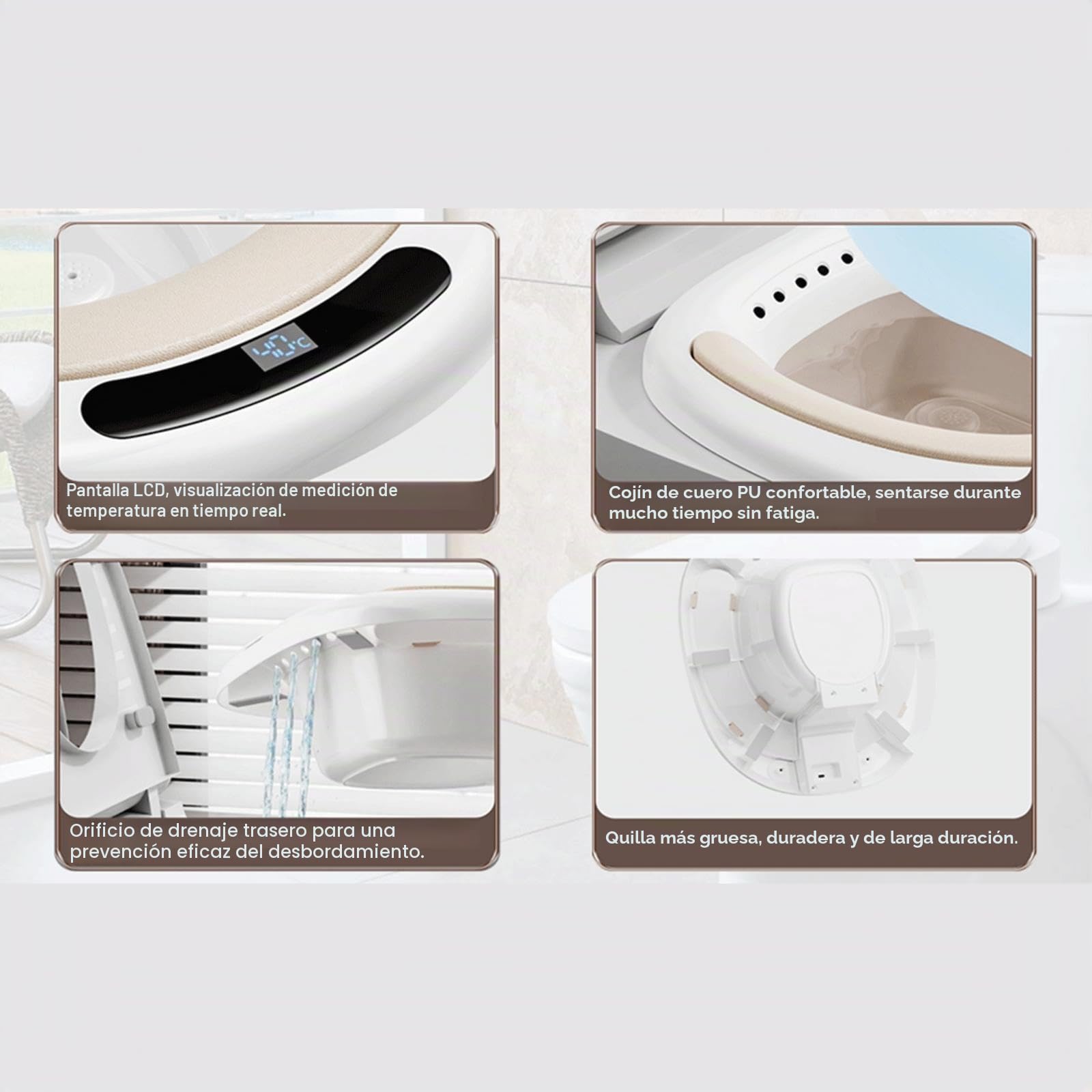 Alivio de hemorroides con baño eléctrico para el cuidado del embarazo, bidé antidesbordamiento para el cuidado perineal, kit de inodoro portátil colgante para hemorroides