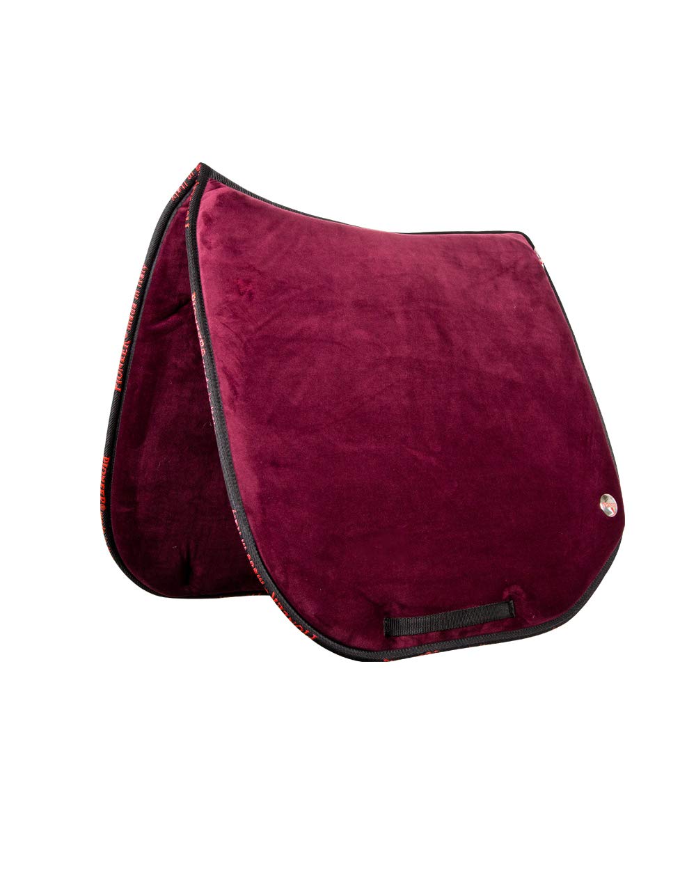 PIONEER Almohadilla para Silla de Doma de Equitación en Microfibra y Memory Foam - Para Caballo - Rojo