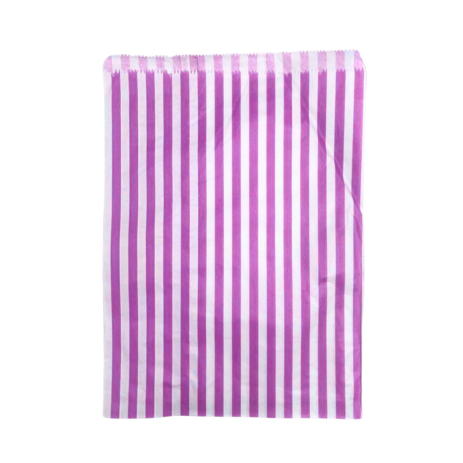 Pink Pick N Mix Sweet Candy Striped Paper Treat Bags - 10x14" Pack of 600