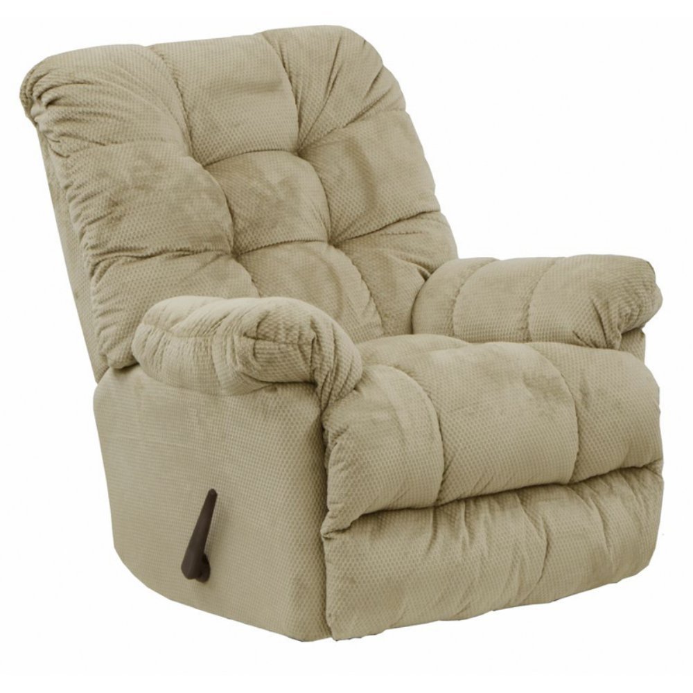 Recliner in Beige Polyester Fabric (Similar to Stock- SEE PHOTOS 2 and 3 for actual design)