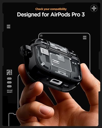 Miniatura 2 de Spigen Funda para AirPods Pro 3, Ultra Hybrid (MagFit) Compatible con Funda para AirPods Pro de 3ª Generación (2025), Compatible con MagSafe, Zero