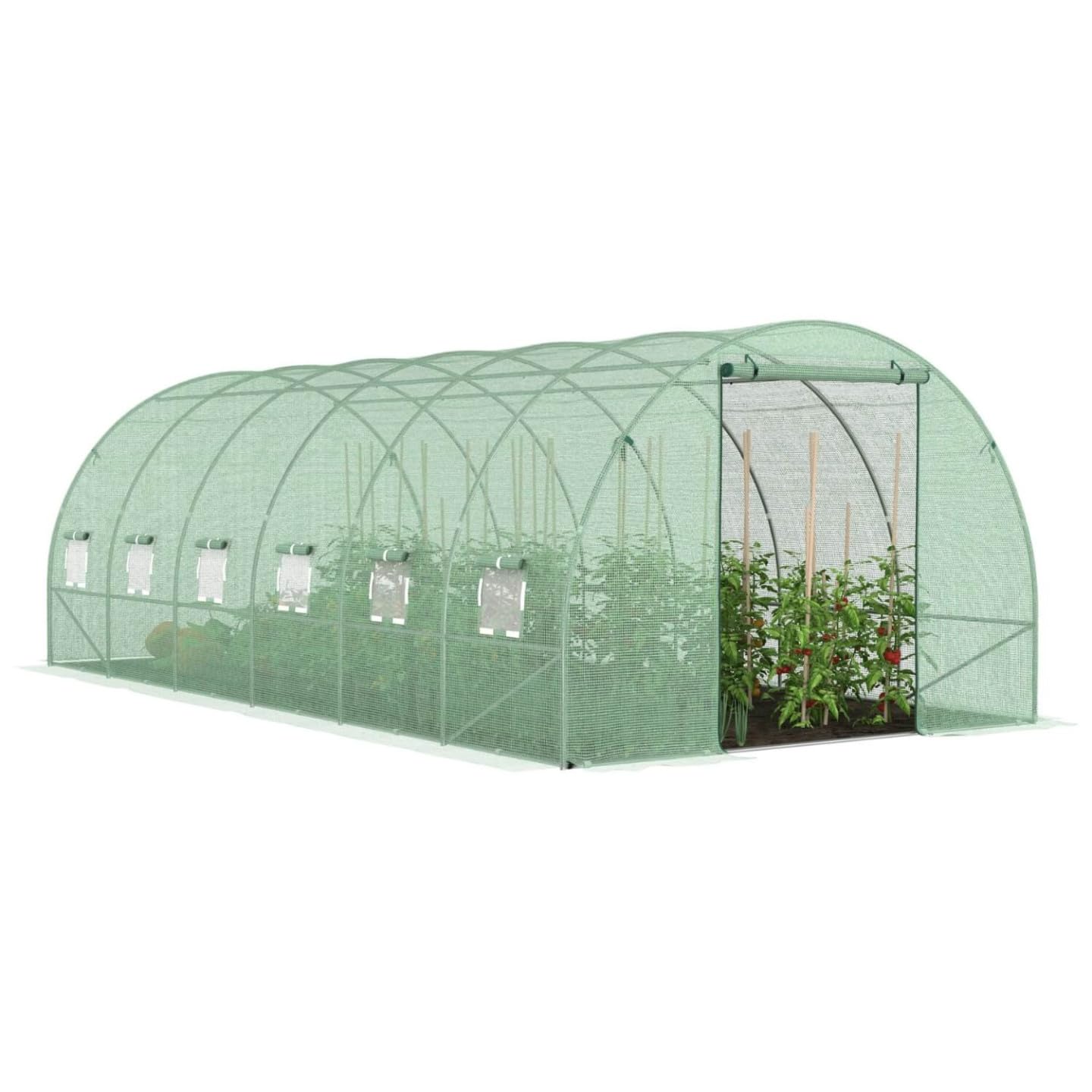 Probache - Telo di ricambio per serra da giardino, a tunnel, 6 x 3 x 2 m