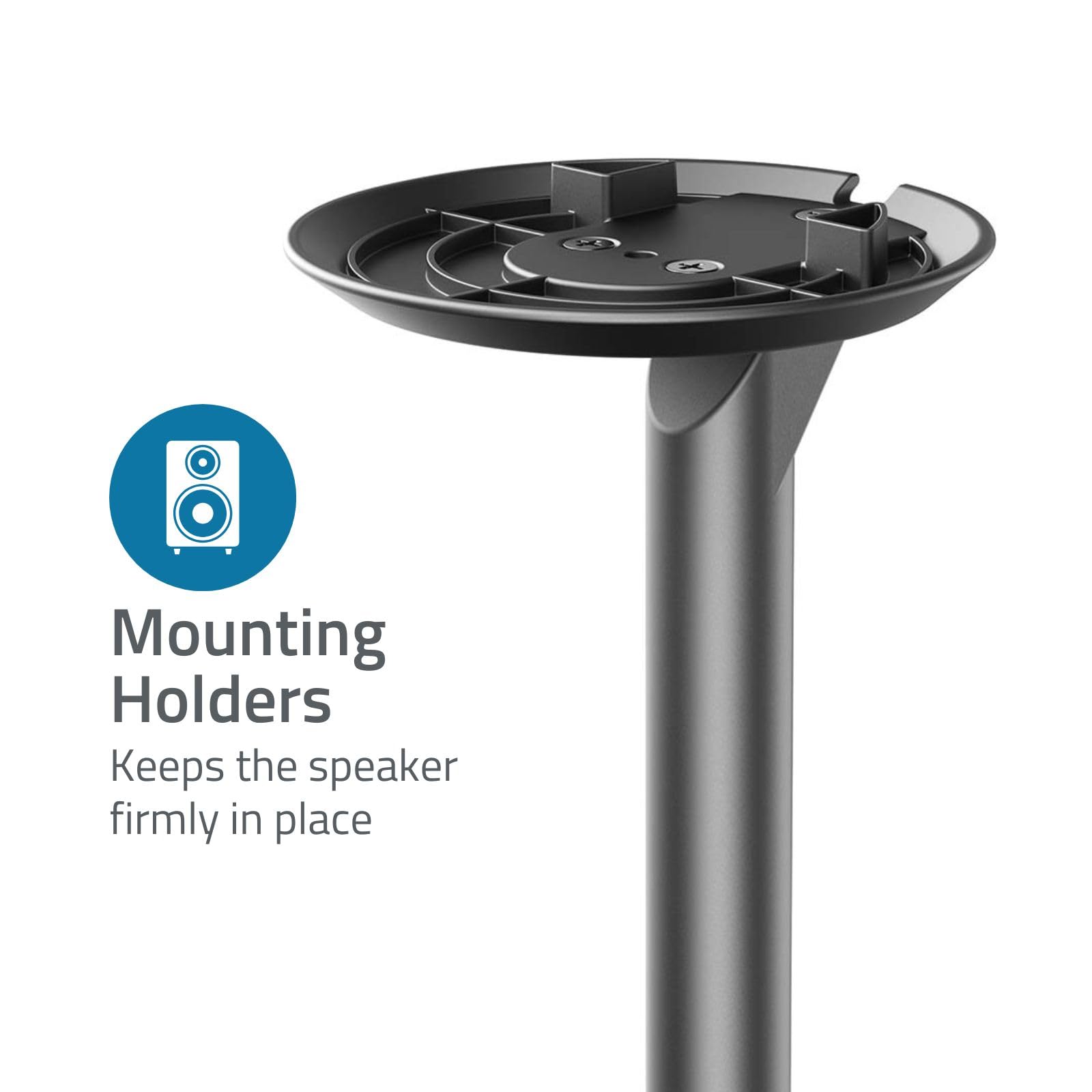 NEDIS Uchwyt głośnikowy – kompatybilny z: Sonos Era100 – stojak – 3 kg – stały – ABS/metal – czarny