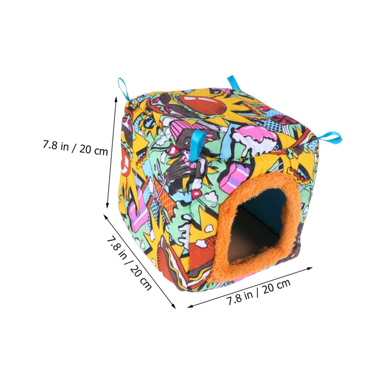 DOITOOL 3 Piezas Tienda Hamaca Nido De Pájaros Al Aire Libre Nido De Loros Casa Cálida para Hámster Tienda De Invierno Jaula De Hámster De Invierno Cama De Erizo Mini Mascota Largo Juguete