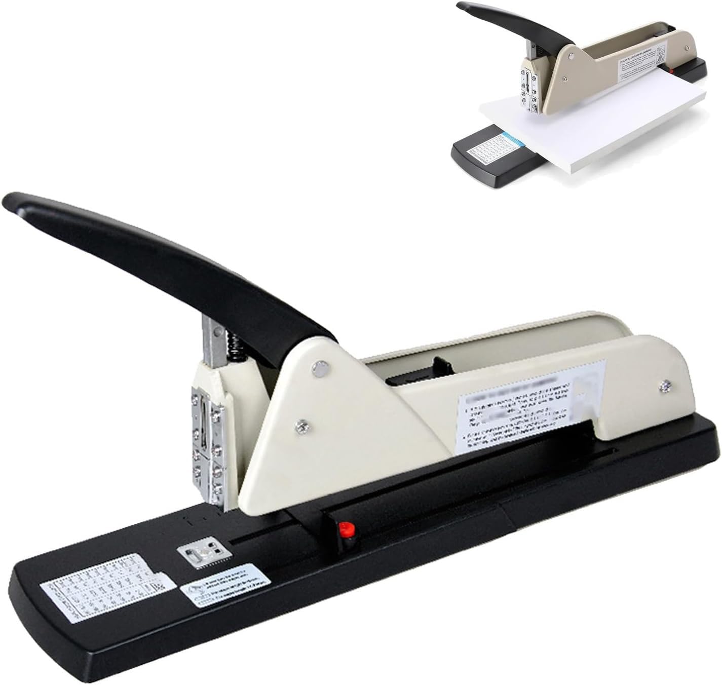 Cucitrice a Braccio Lungo con profondità Regolabile e Piastra Girevole per opuscoli e Album.