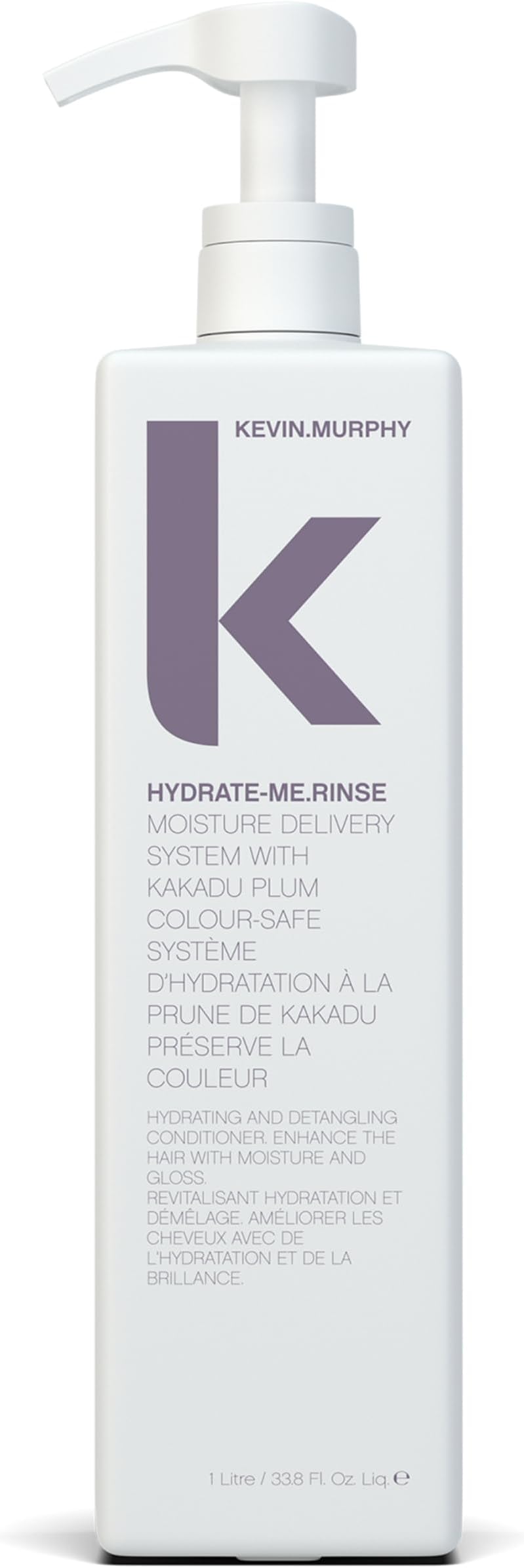 KEVIN.MURPHY HYDRATE-ME.RINSE - Moisturising Conditioner - For Normal & Dry Hair - Hair Repair - Colour Safe Conditioner - With Antioxidant Blend & Kakadu Plum - 1 L / 33.8 fl oz