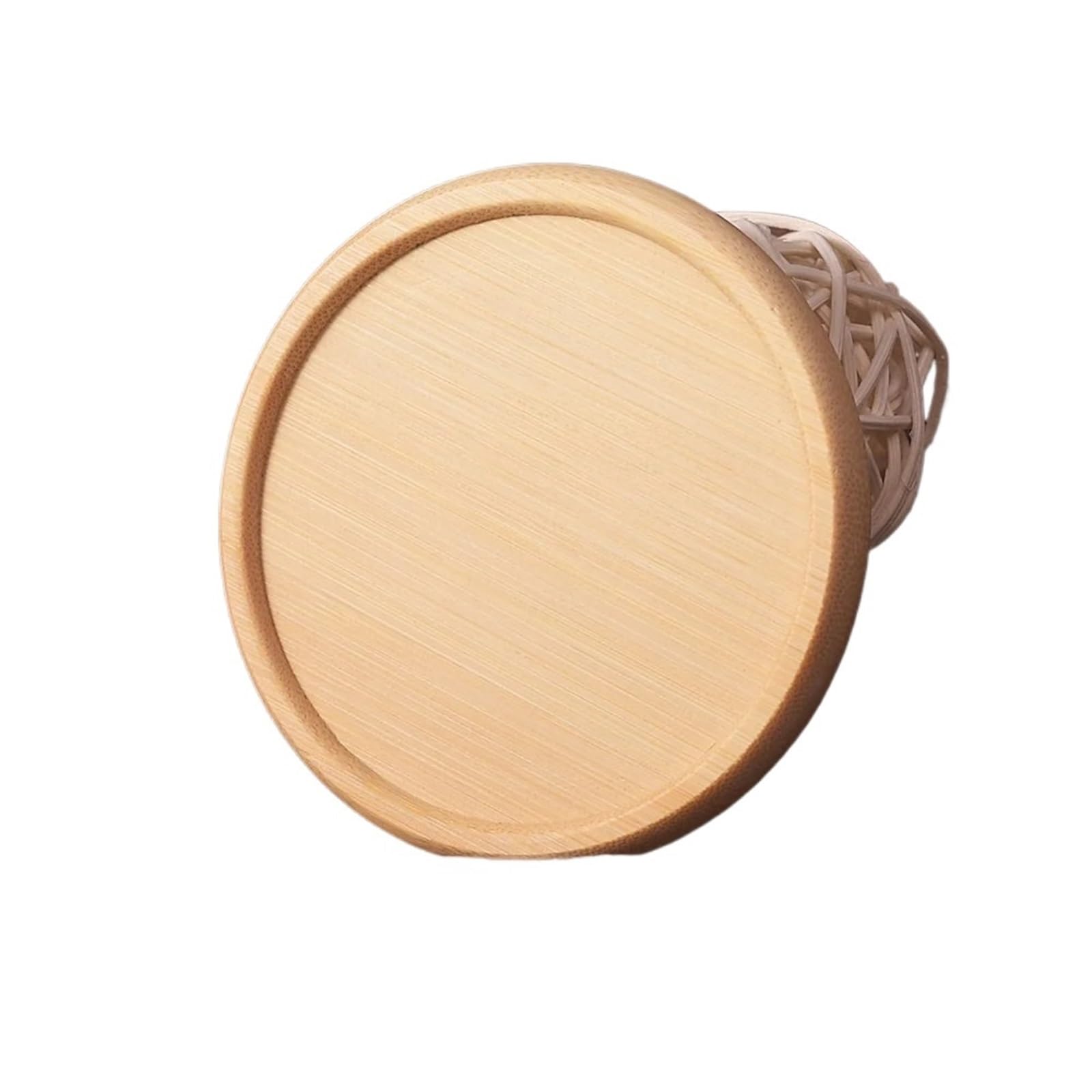 Wooden Round Coasters 1Pc Walnut Wooden Tea Coffee Cup Coaster Placemat