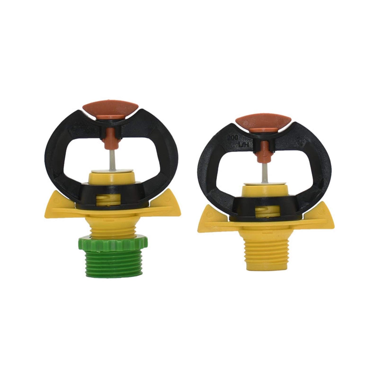 Connettore del Tubo Flessibile 1/2 3/4 Rotante Sprinkler Garden Watering Rain-Simile Rotante Pop-up di spruzzatore Giardino irrigazione del Prato 30pcs (Color : 1I2 3I4)