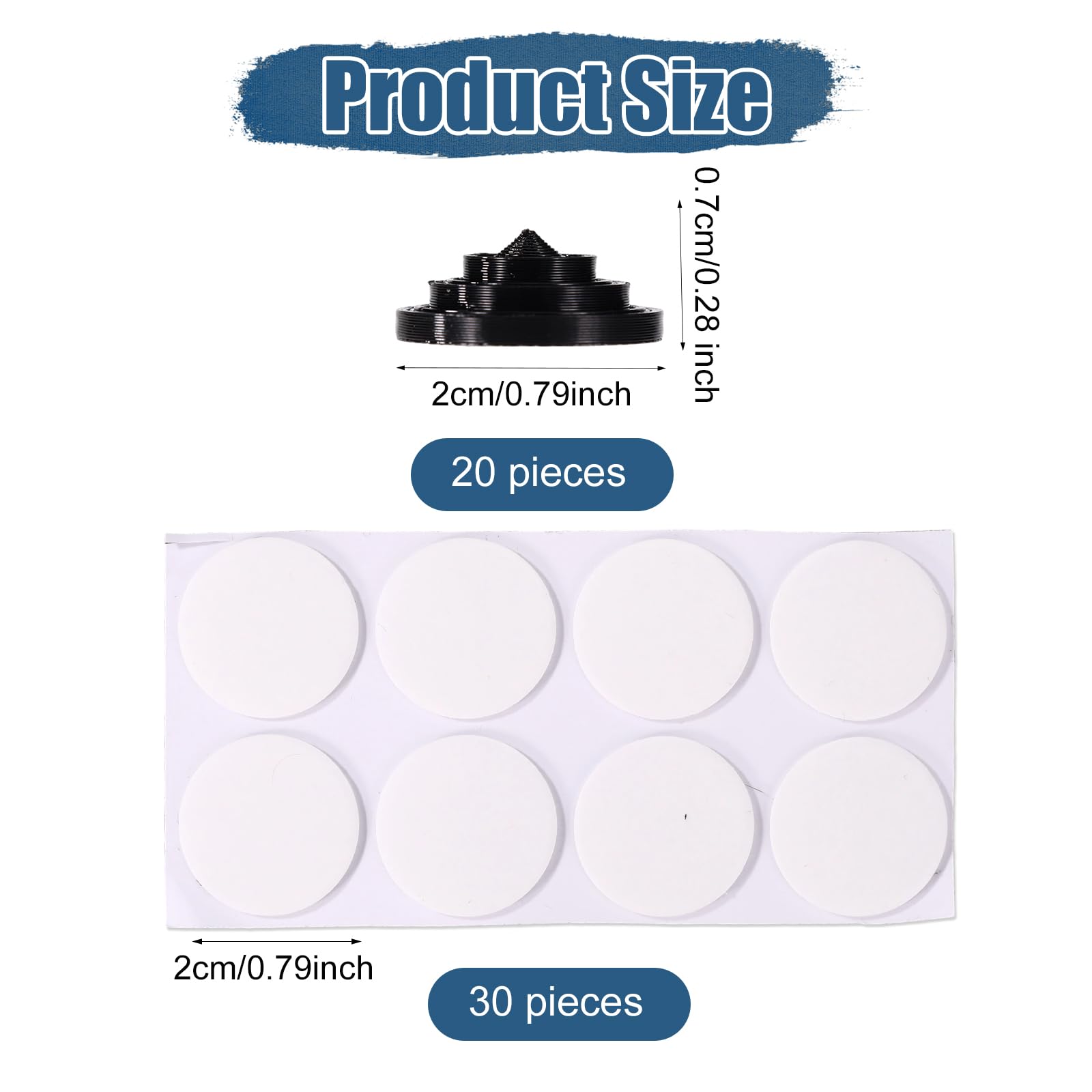 20 Pièces Patins de Snowboard, Coussinets de Roulement Auto-Adhésifs pour Snowboard avec 30 Points Colle Antidérapants en Plastique pour Sports d'hiver, Ski, Femmes et Hommes