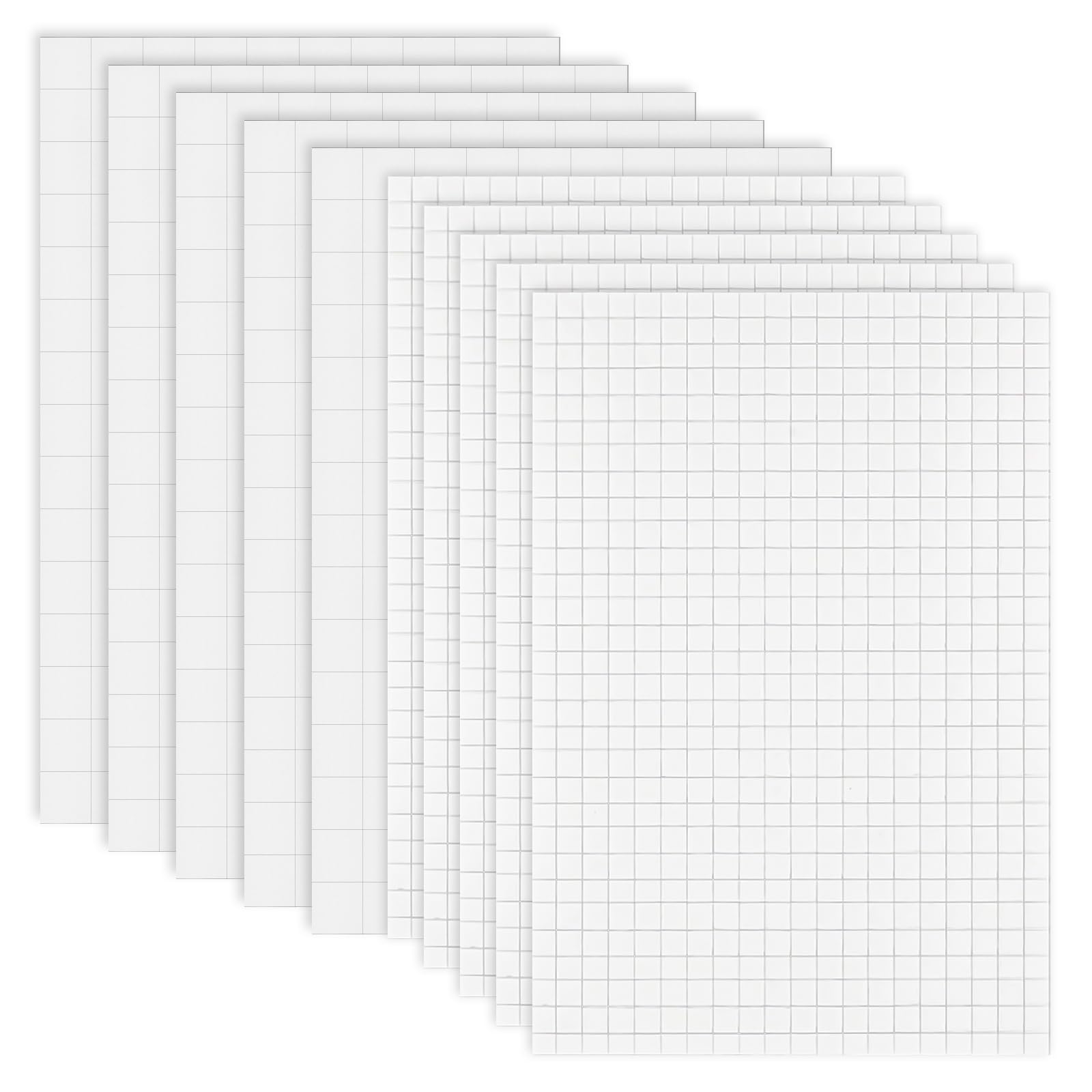 3750Pcs Foam Dots Squares Double-Sided Adhesive 3D Pop Foam Square Mount for Scrapbook Craft DIY Office Supplies, 0.2 x 0.2 Inch, 0.4 x 0.4 Inch, 2