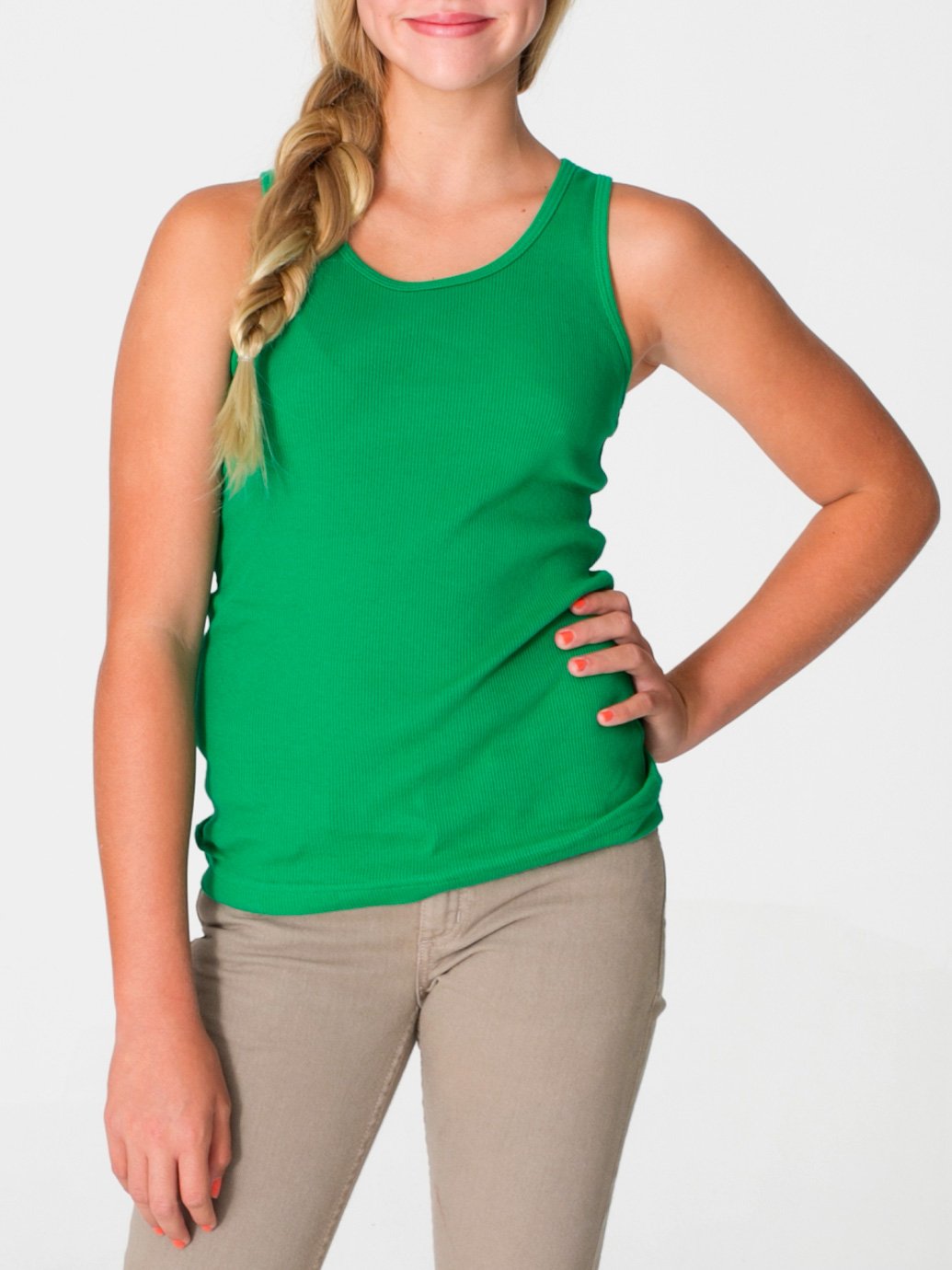 American Apparel - Camiseta de tirantes - Ropa - para ni o blanco blanco