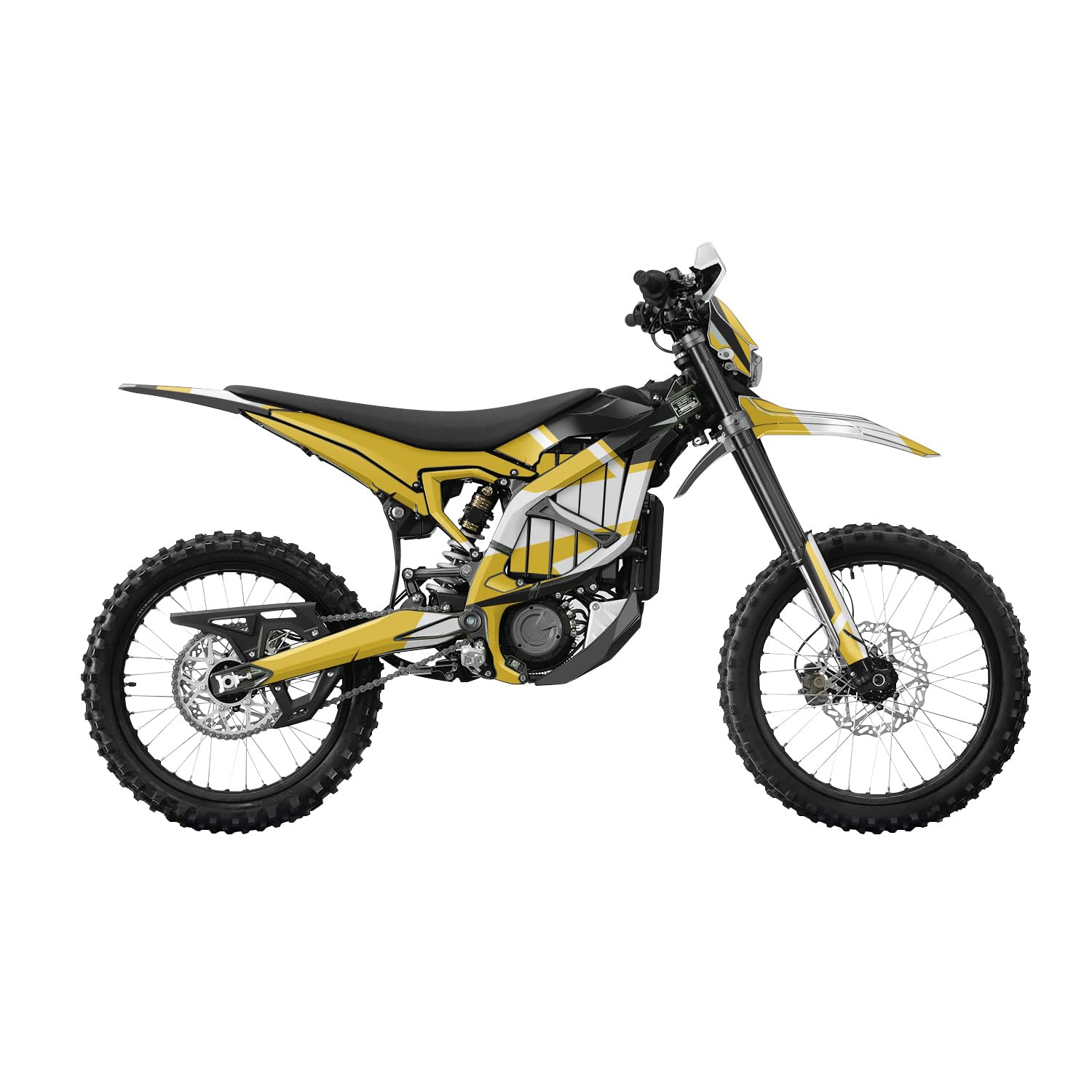 Surron Ultra Bee Graphics Kit Wrap - Yellow Tear - Sur-Ron Skin - Premium 3M Vinyl Protective Wrap Decal Cover - Easy to Apply | Crafted in The USA by MightySkins