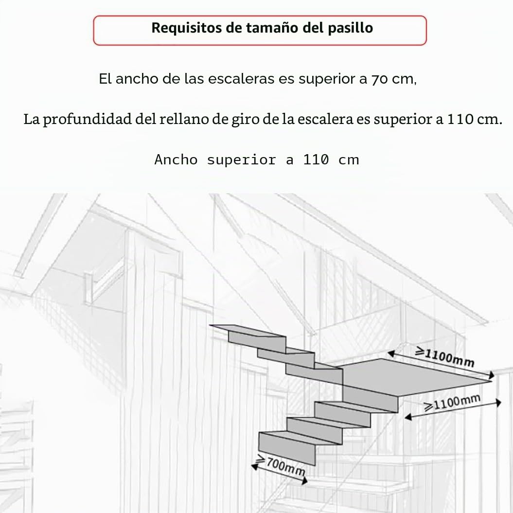 WOLWES Silla De Ruedas para Subir Escaleras,Silla Elevadora De Escaleras para Personas Mayores,Salvaescaleras Portátil,Silla De Ruedas Eléctrica,De Escaleras Eléctrico sobre Orugas A