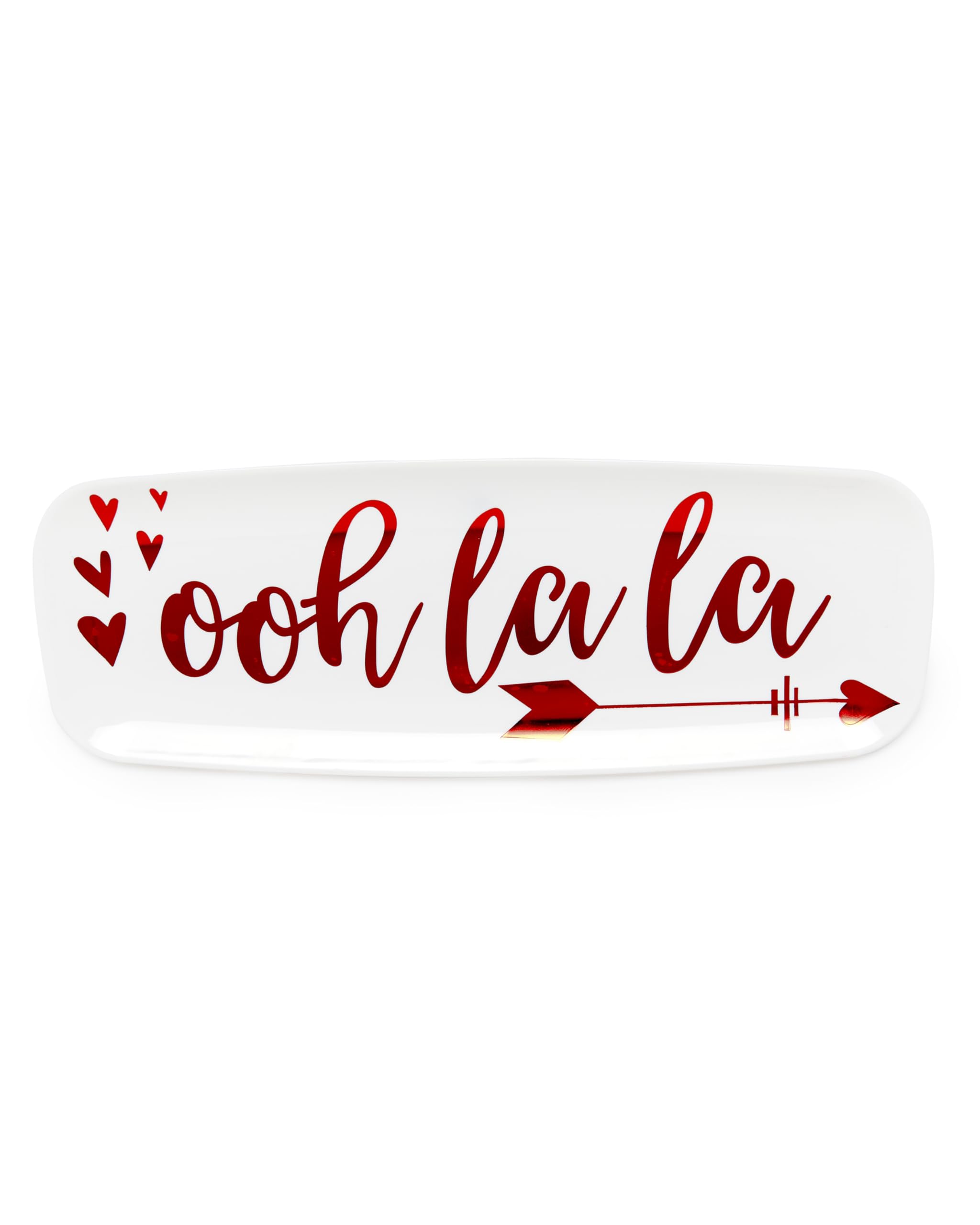 Amscan 430818 - Valentine's Day Ooh La La Long Plastic Platters - 45cm x 16.5cm